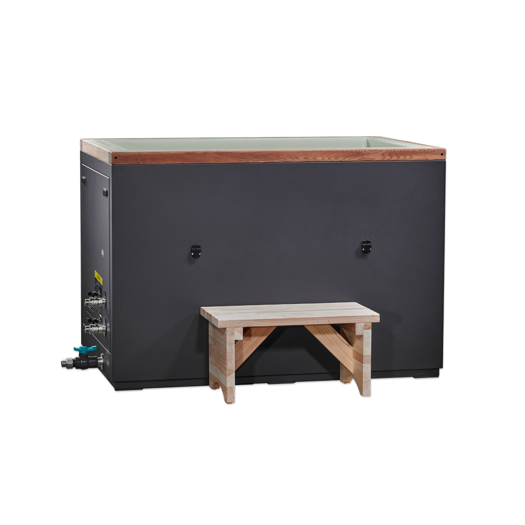 Dynamic Cold Therapy CUBOID Cold Plunge Tub with PVC Interior & Nano-Coated Stainless Steel Exterior, DCT-S-050-PL-34