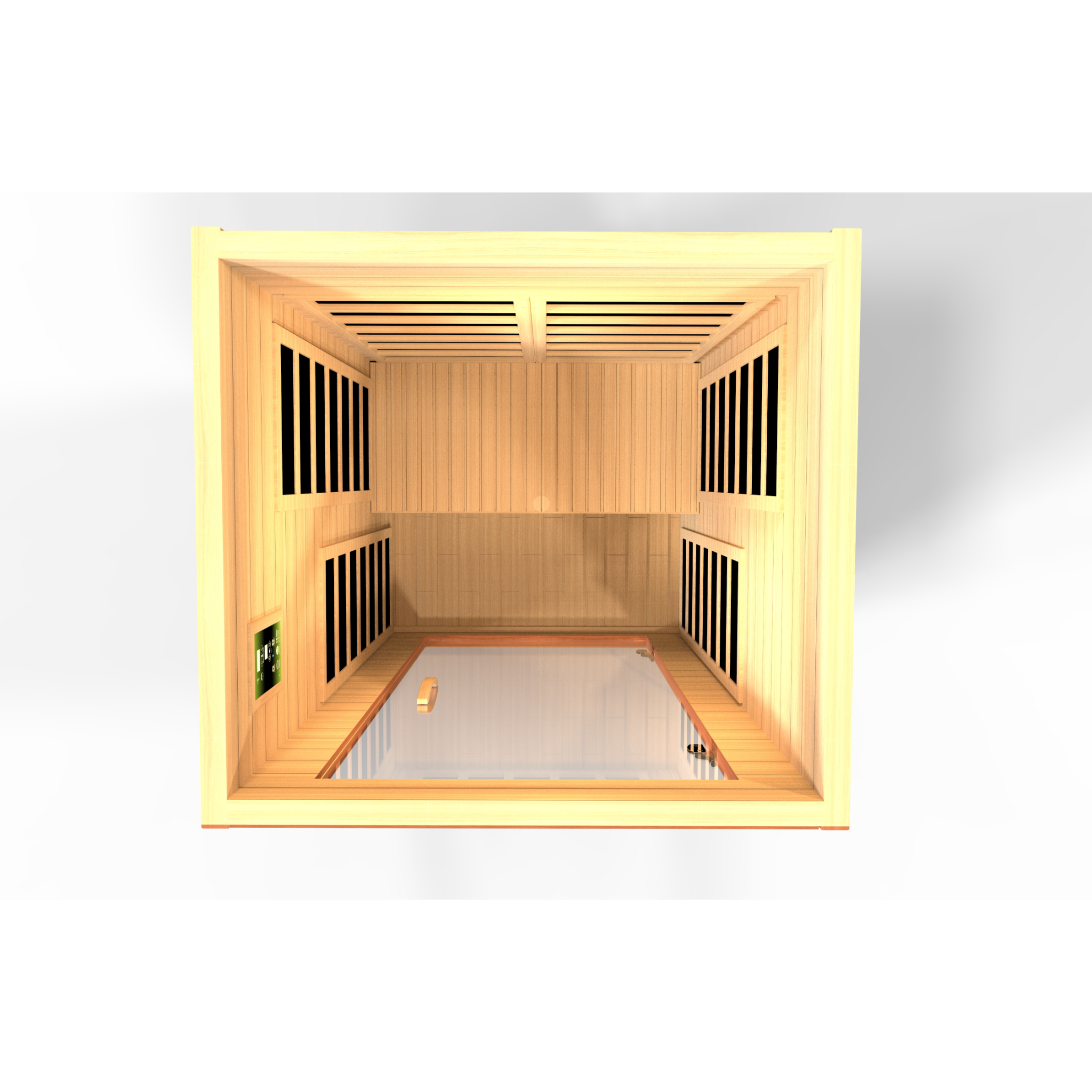 Dynamic Avila Elite 1–2 Person Ultra Low EMF FAR Infrared Sauna (3–5MG) with Chromotherapy & Bluetooth, Canadian Hemlock – DYN-6103-01 Elite