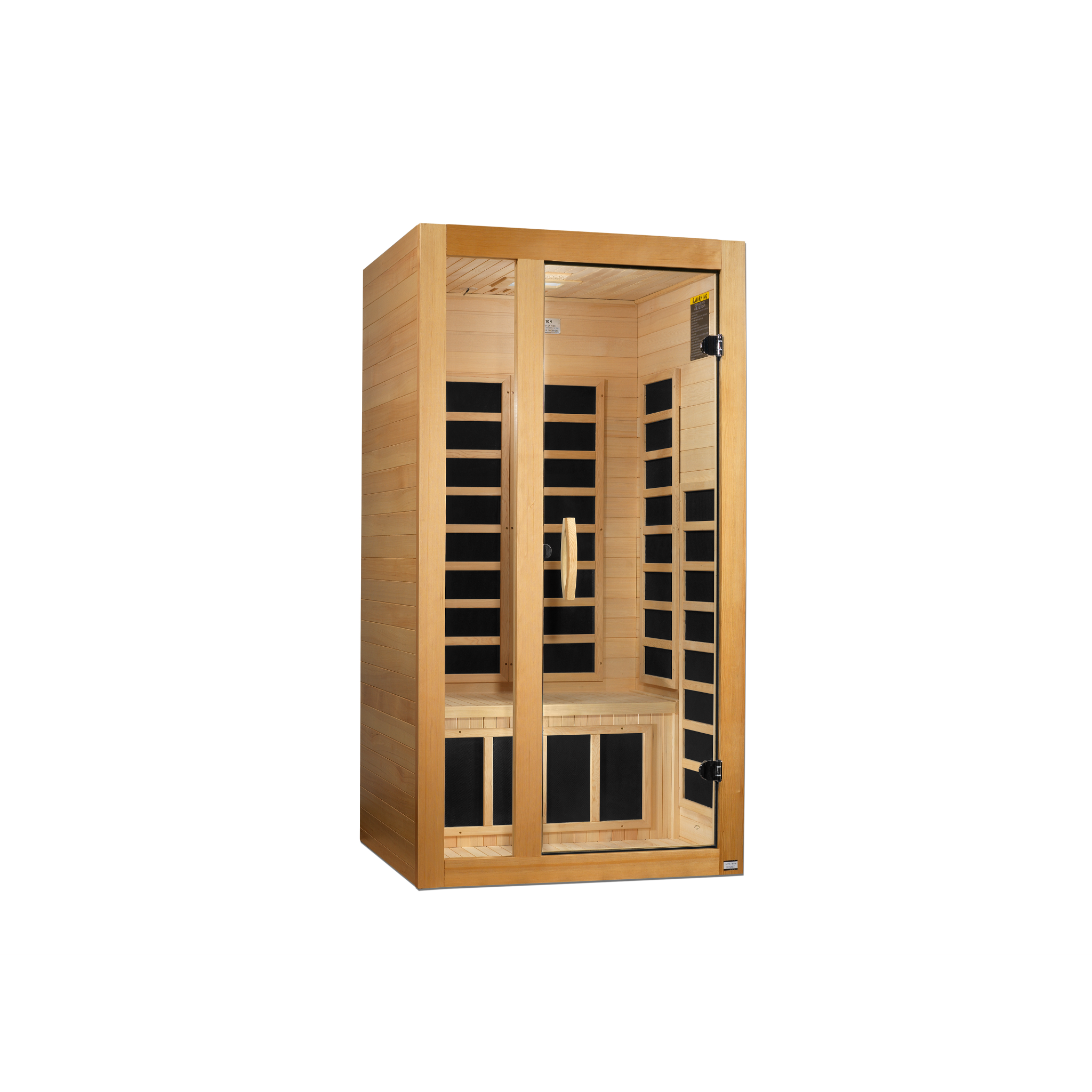 Dynamic Gracia Elite 1–2 Person Ultra Low EMF FAR Infrared Sauna, Canadian Hemlock (DYN-6119-01 Elite)