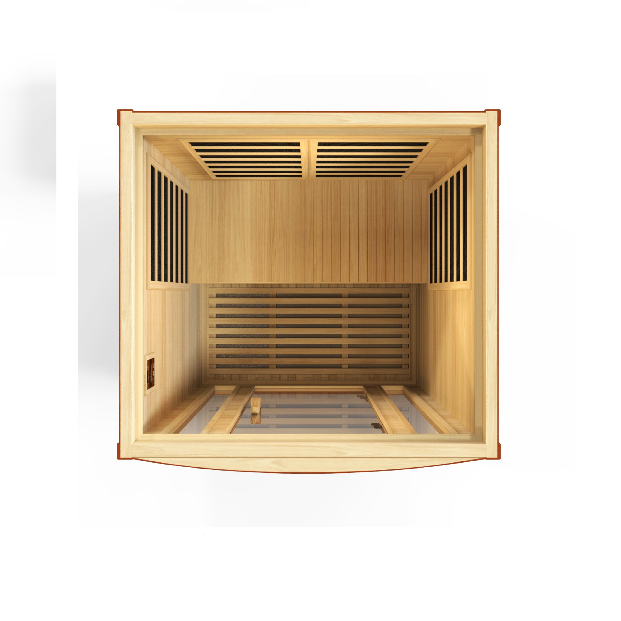 Dynamic San Marino Elite 2 Person Ultra Low EMF FAR Infrared Sauna (3–5MG) with Chromotherapy & Bluetooth, Canadian Hemlock – DYN-6206-01 Elite