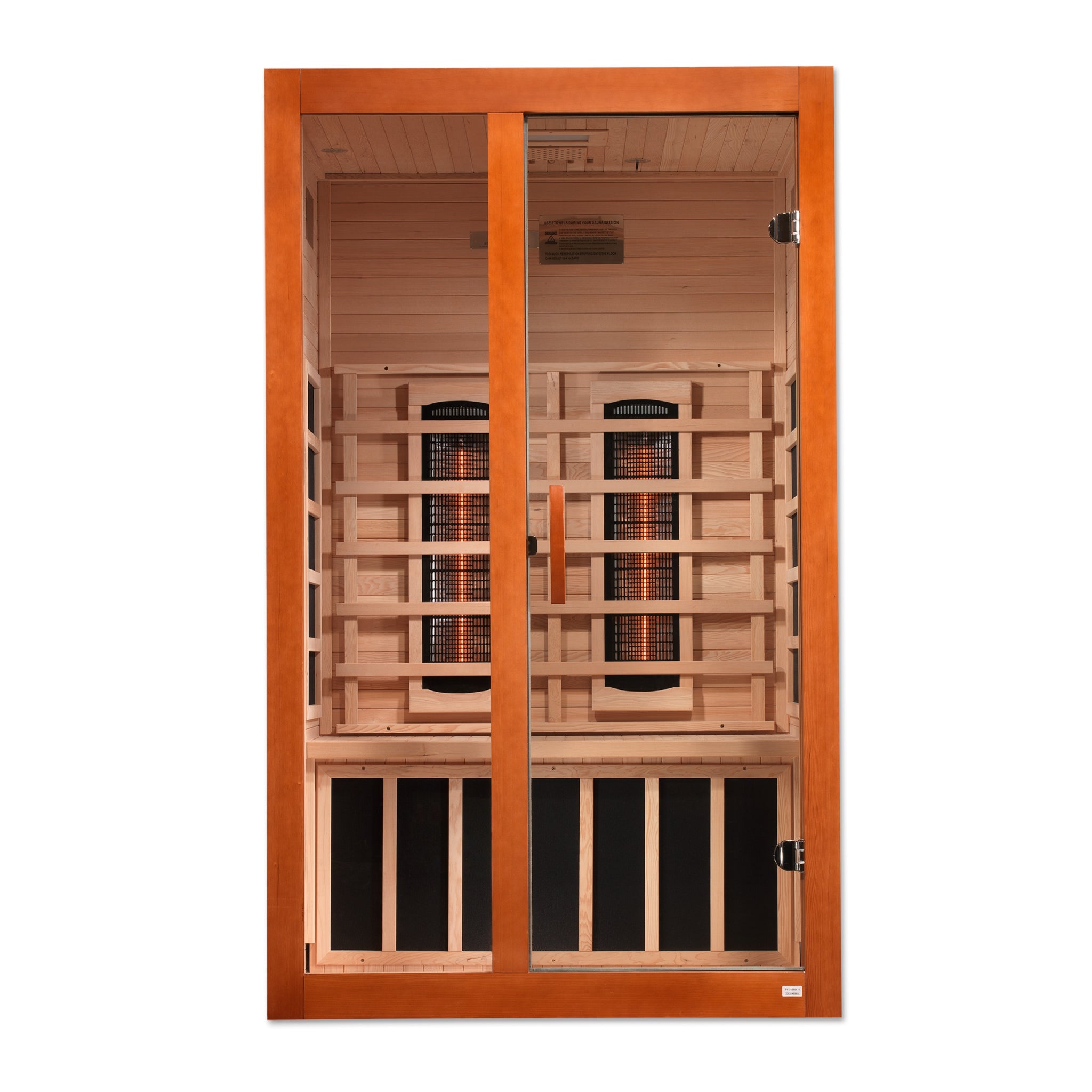 Dynamic Santiago 2 Person Full Spectrum Near Zero EMF Infrared Sauna (Under 3MG) with Near IR, Chromotherapy & Bluetooth – DYN-6209-03 FS