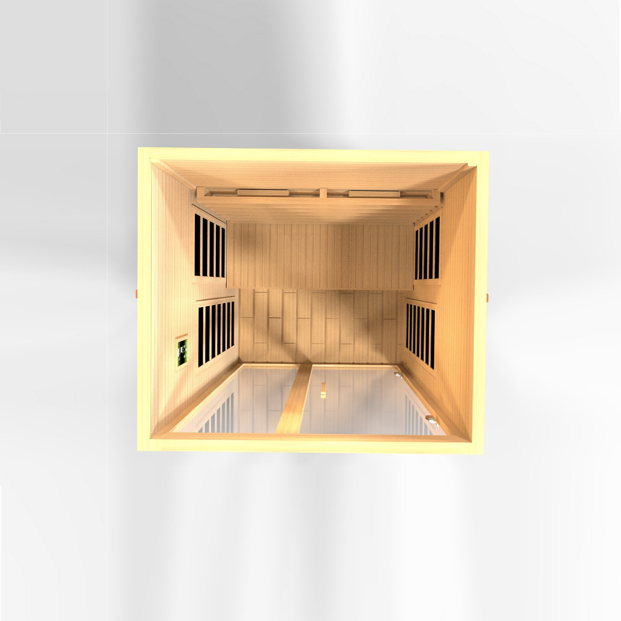 Dynamic Santiago 2 Person Full Spectrum Near Zero EMF Infrared Sauna (Under 3MG) with Near IR, Chromotherapy & Bluetooth – DYN-6209-03 FS