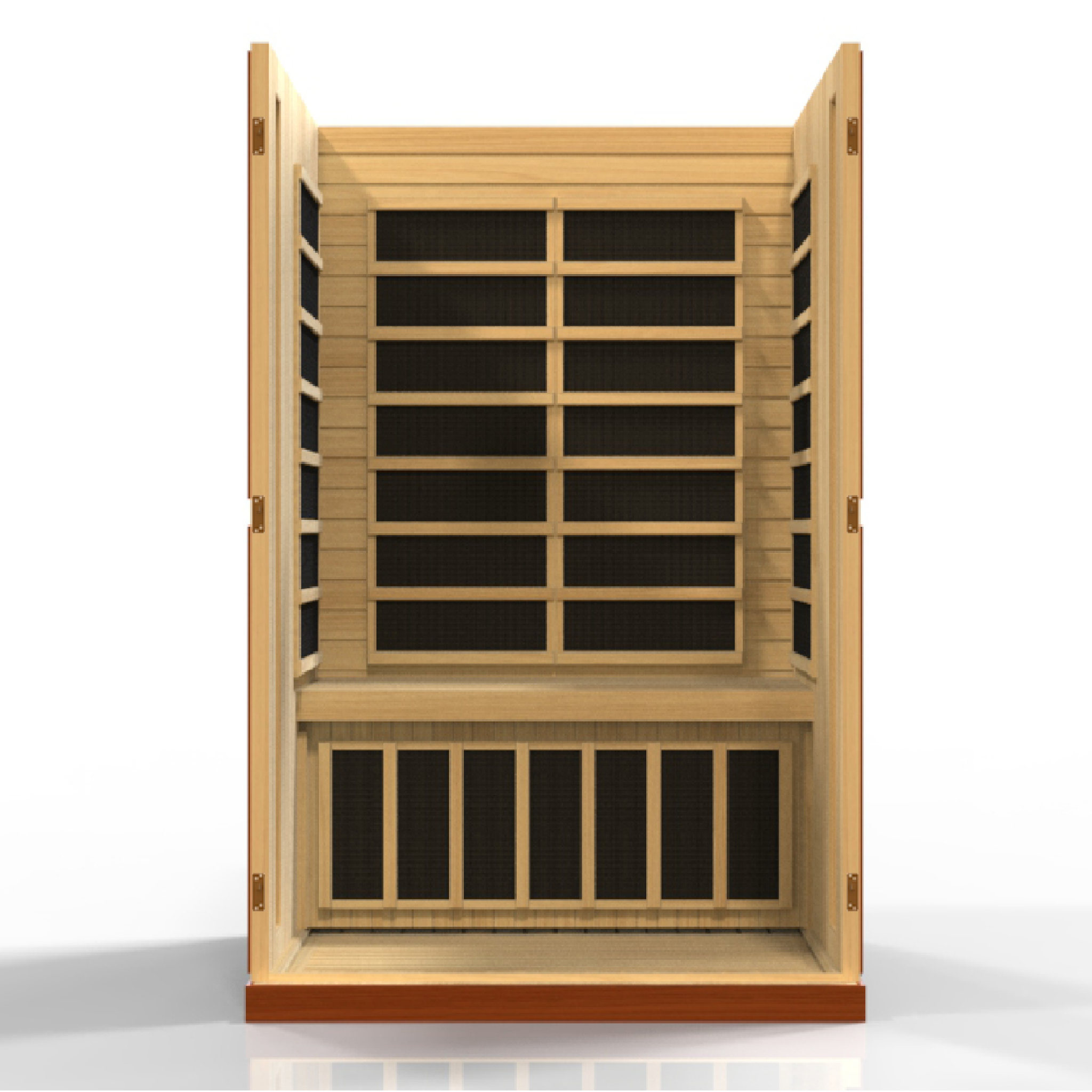 Dynamic Vittoria 2 Person Infrared Sauna, Low EMF FAR Infrared, Indoor, Canadian Hemlock, DYN-6220-01