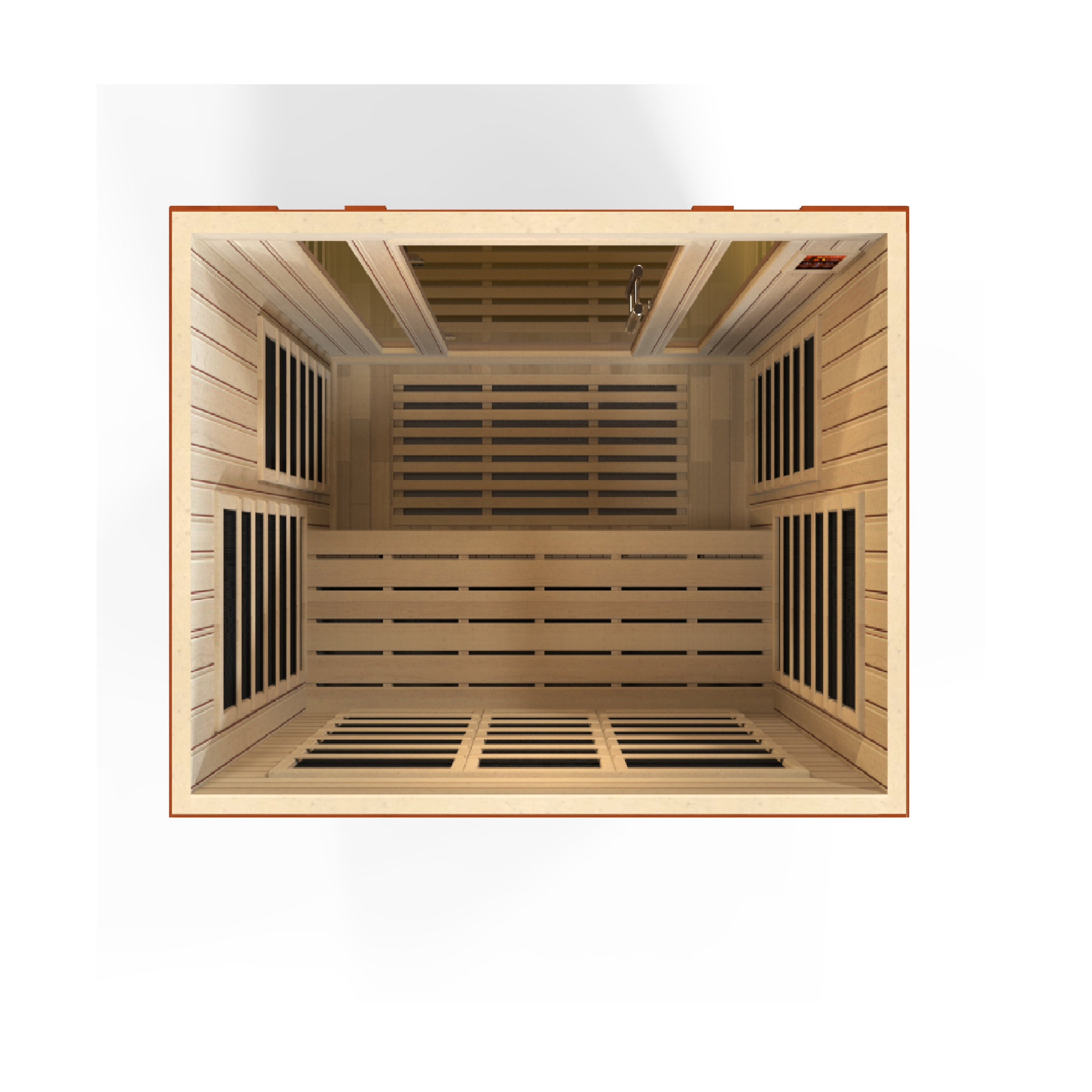 Dynamic Bellagio 3 Person Infrared Sauna, Low EMF FAR Infrared, Indoor Canadian Hemlock, DYN-6306-02