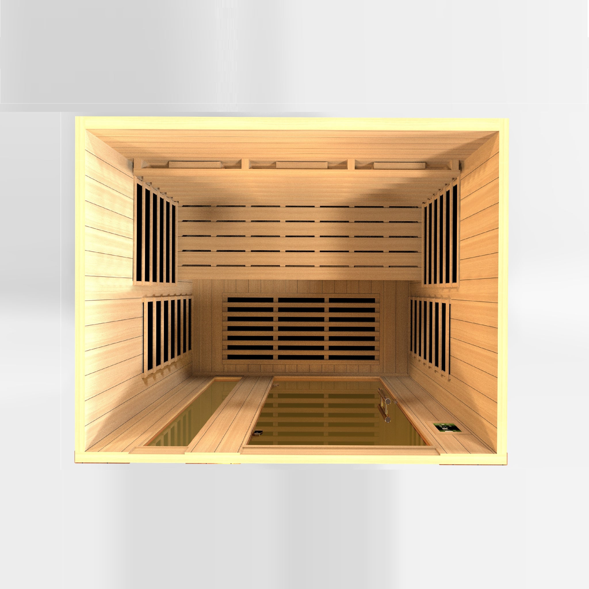 Dynamic Lugano 3 Person Full Spectrum Near Zero EMF Infrared Sauna (Under 3MG) with Near IR, Chromotherapy & Bluetooth – DYN-6336-03 FS