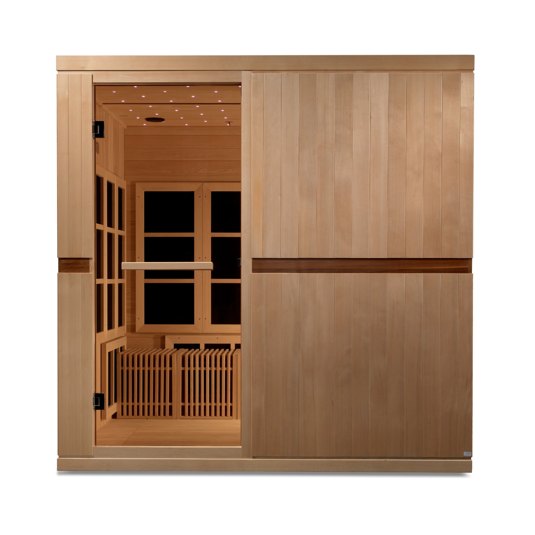 Golden Designs 8 Person Infrared Sauna, Near Zero EMF FAR Infrared, Wheelchair Accessible, Canadian Hemlock, Indoor, GDI-6880-02 Elite