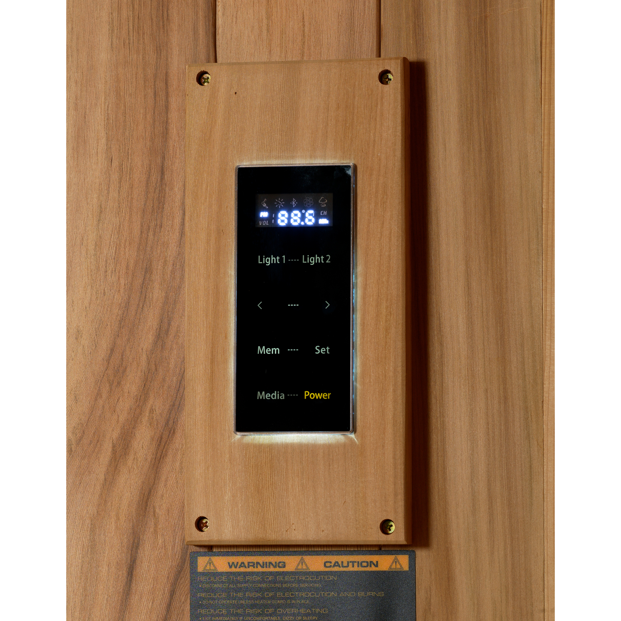 Golden Designs Copenhagen Edition 3-Person Traditional Sauna, Canadian Red Cedar Interior & Pacific Premium Clear Cedar Exterior, GDI-7389-02