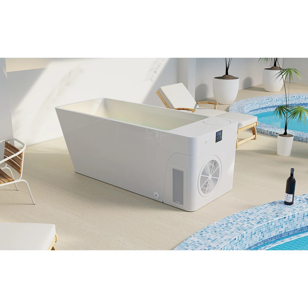 Orivon Frost Cold Plunge Tub with 1HP Chiller | Premium Acrylic Ice Bath Recovery Tub