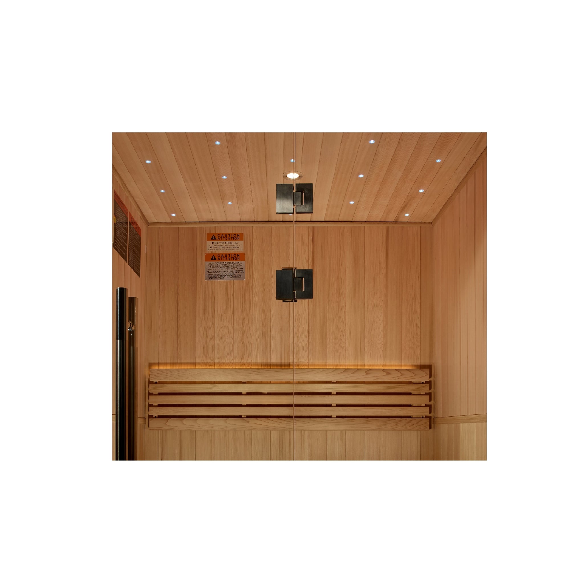 Golden Designs Sundsvall Edition 2-Person Traditional Sauna, Canadian Red Cedar Interior, Pacific Cedar Exterior GDI-7289-02
