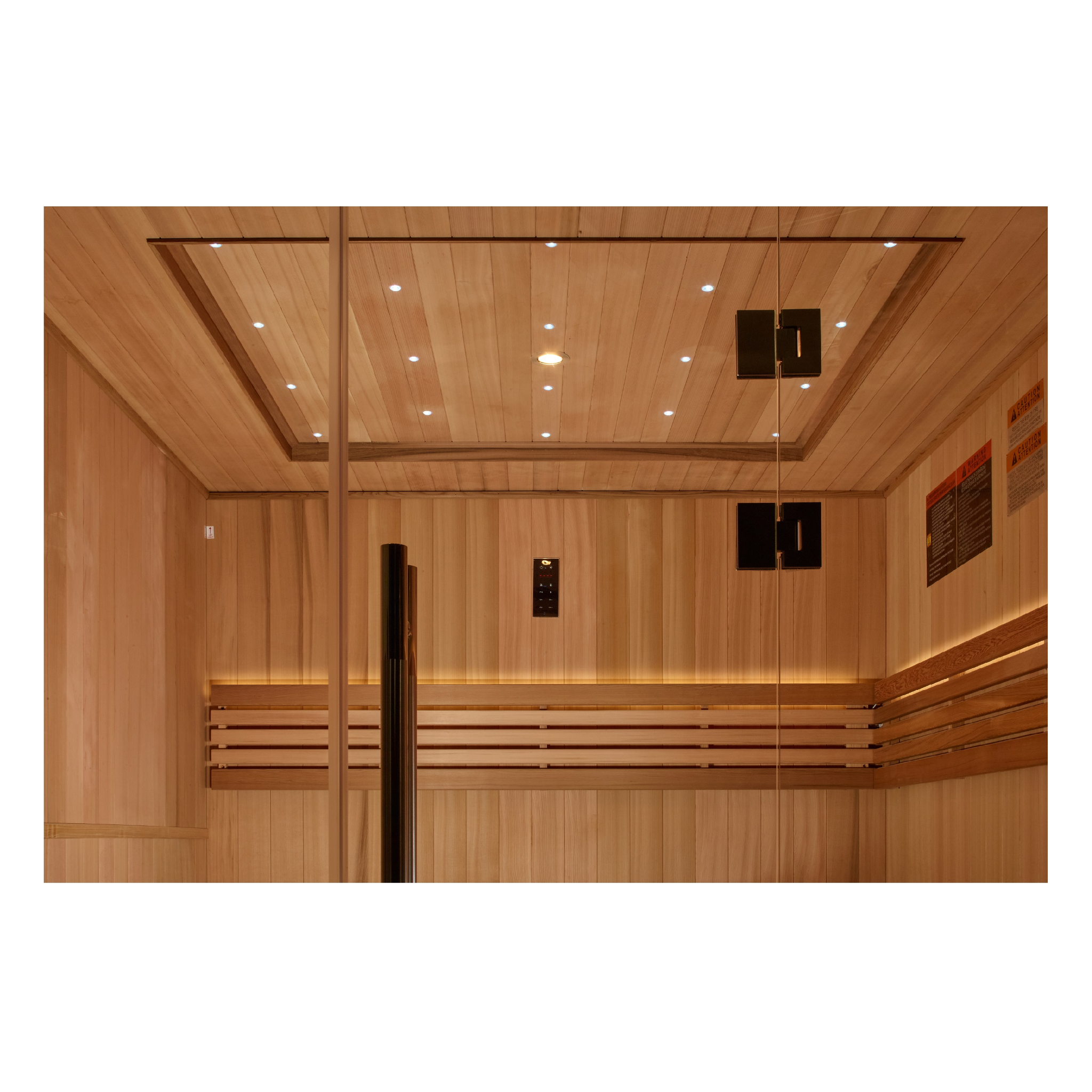 Golden Designs Oslo Edition 6 Person Traditional Sauna | Canadian Red Cedar Interior & Pacific Cedar Exterior