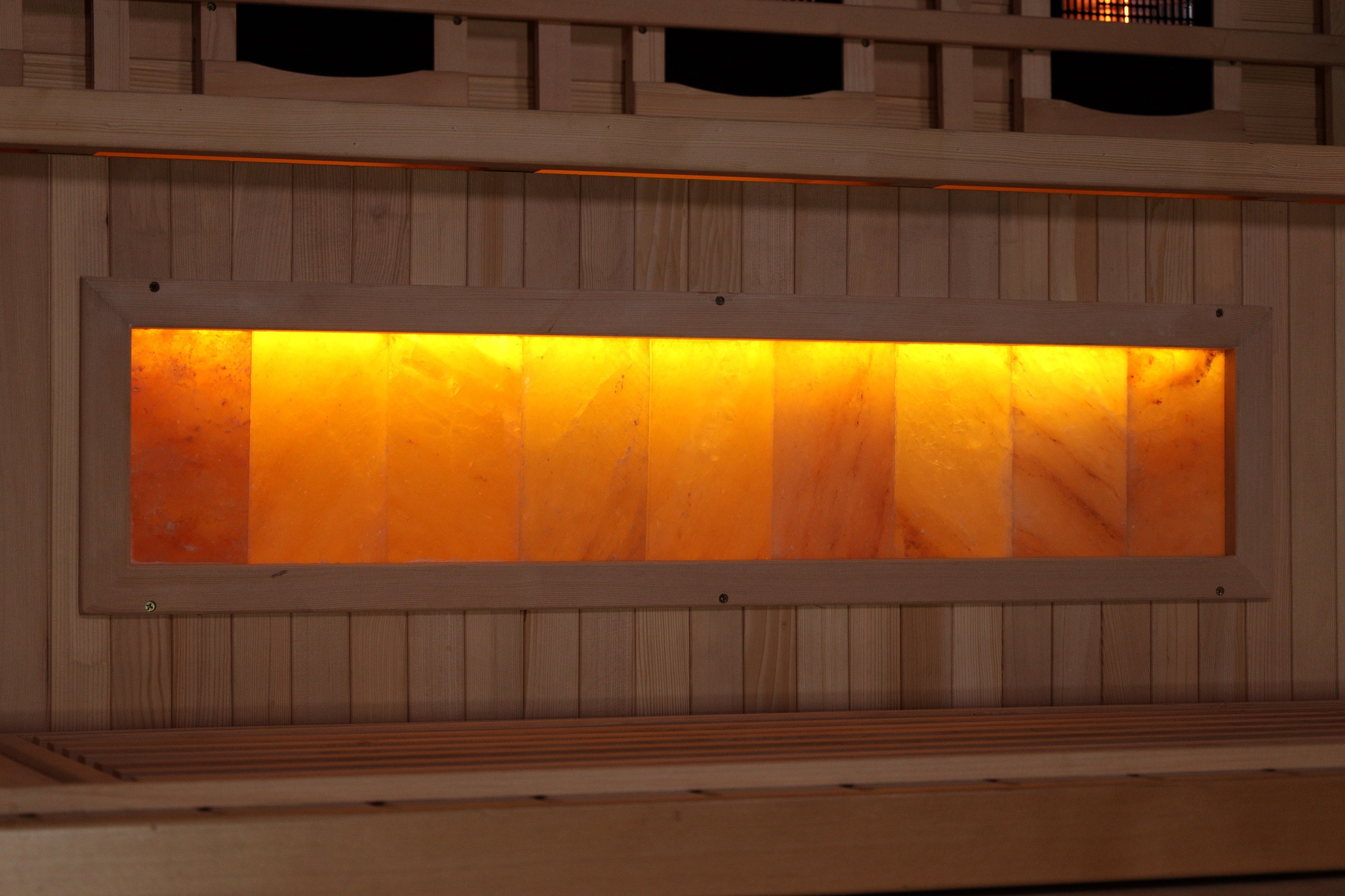 Golden Designs 3 Person Full Spectrum Infrared Sauna, PureTech™ Near Zero EMF, Himalayan Salt Bar, Canadian Hemlock, Indoor, GDI-8035-03