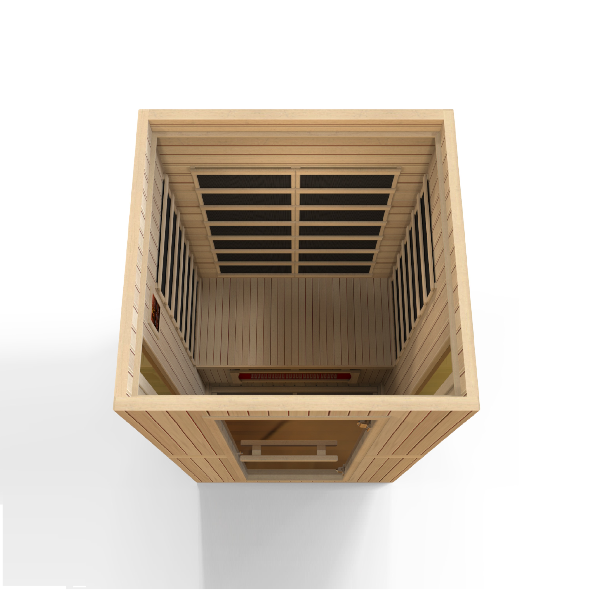 Maxxus 2-Person Full Spectrum Near Zero EMF Infrared Sauna, Canadian Hemlock, PureTech™, Bluetooth Audio, Chromotherapy Lighting, MX-LS2-01