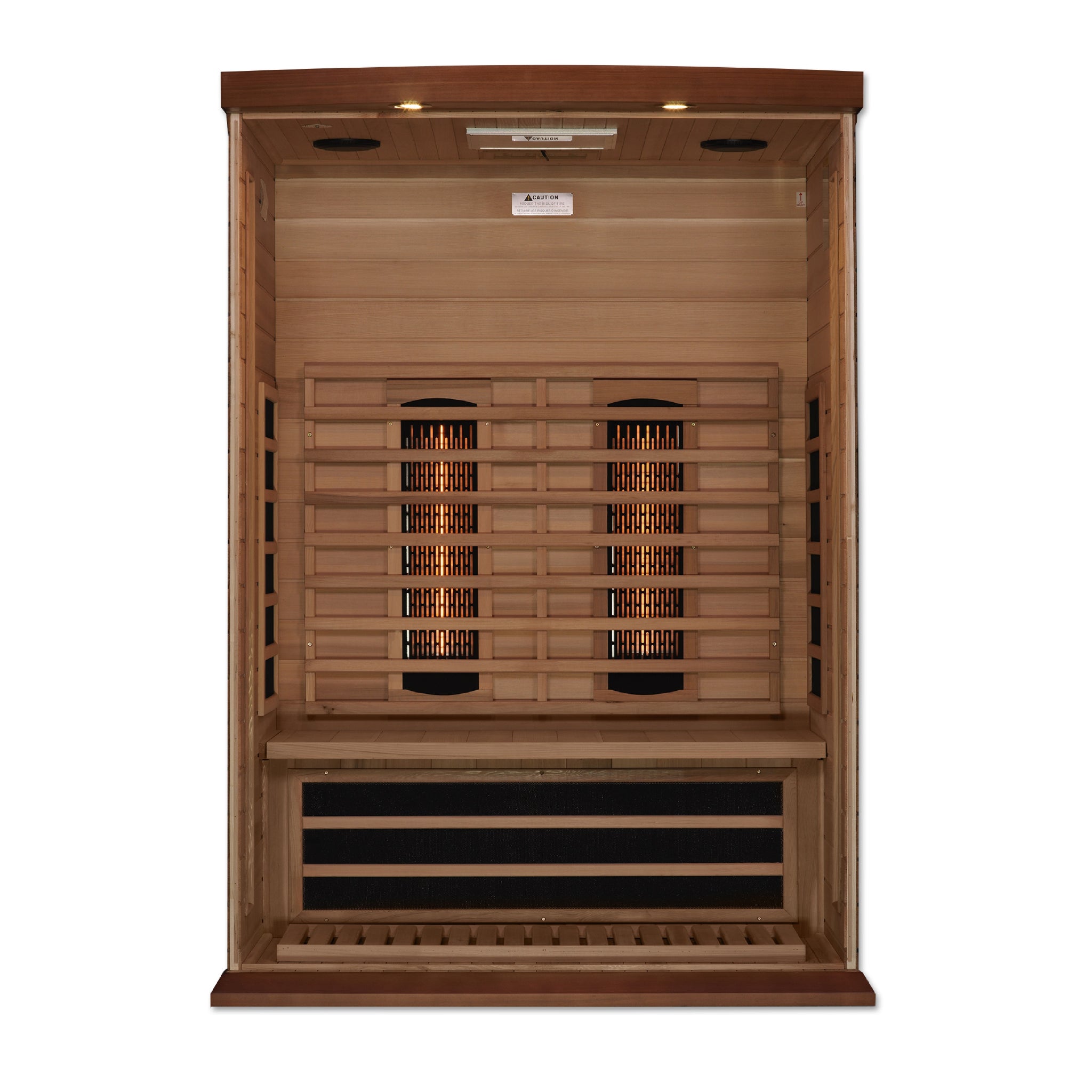 Maxxus Red Cedar 2-Person Full Spectrum Near Zero EMF Infrared Sauna, MX-M206-01-FS CED, FAR IR + Near IR, Red Light Therapy