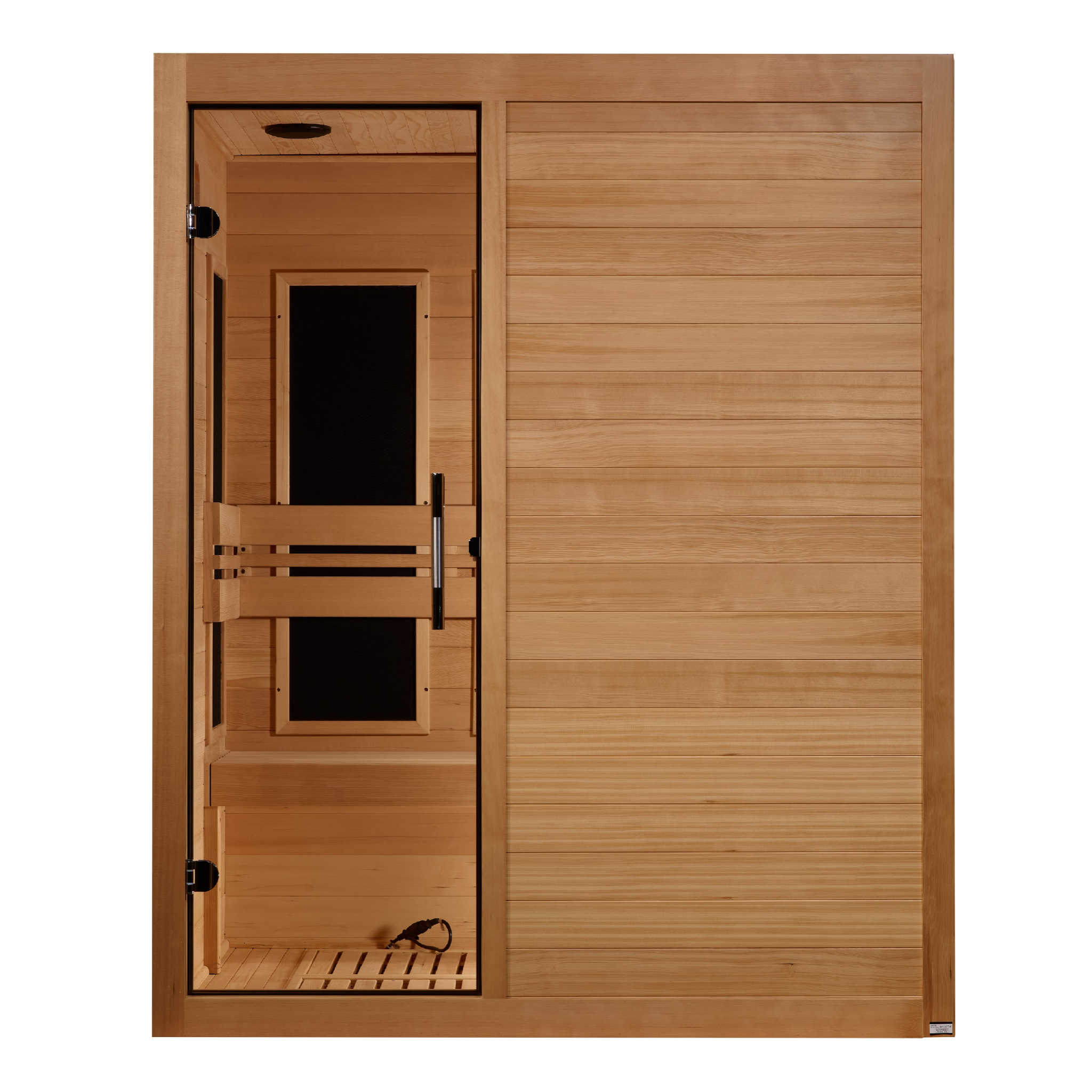 Maxxus S-Line Yoga 3-Person Ultra Low EMF FAR Infrared Sauna, Canadian Hemlock, Bronze Glass, MX-S306-01