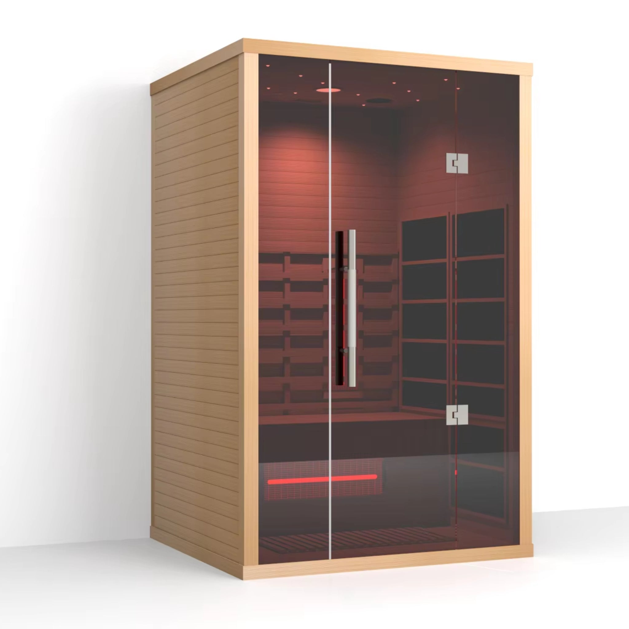 Orivon Wellness, Lumin Two Near Zero EMF Far Infrared Sauna for 2 Persons | Canadian Hemlock Indoor Home Sauna