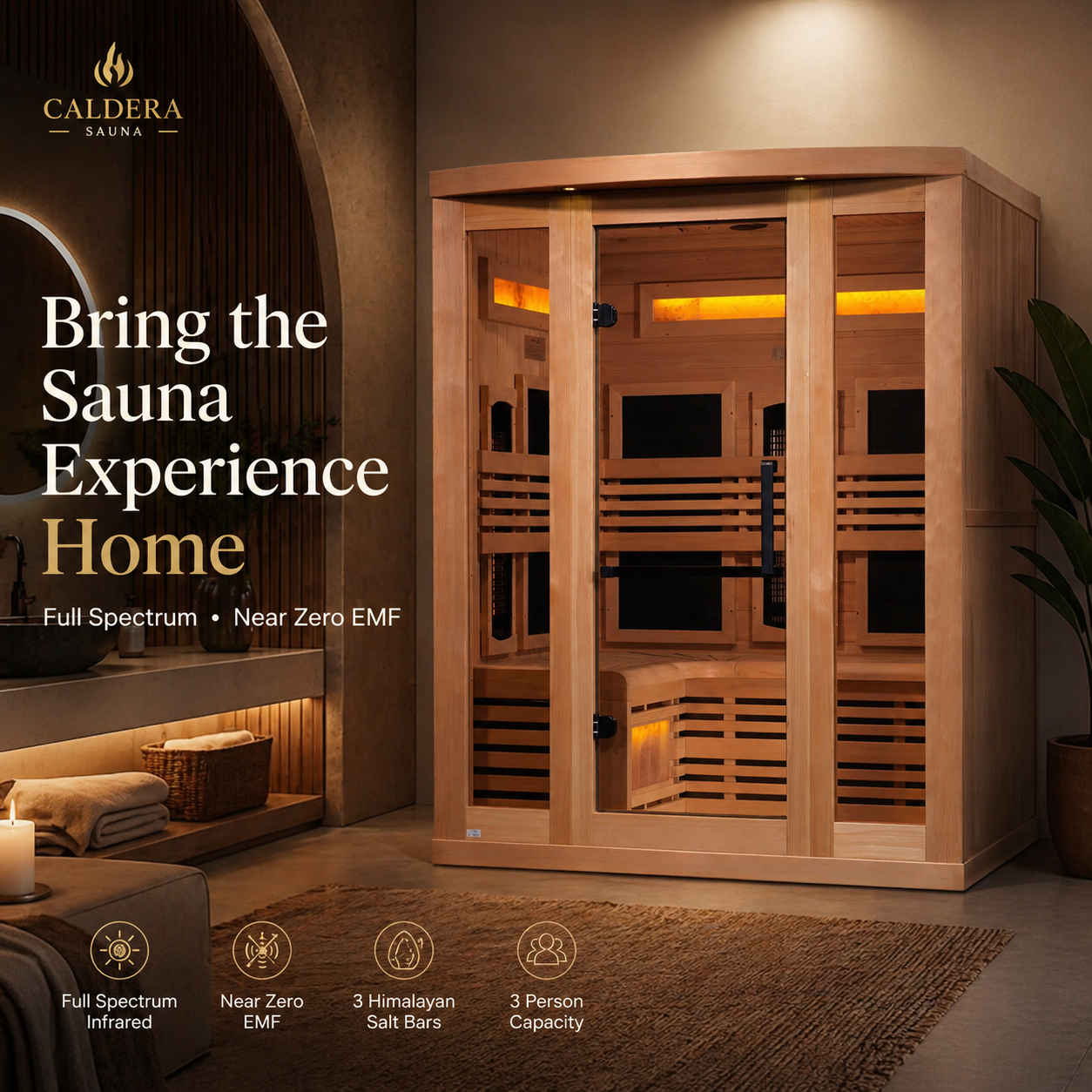 Bring the Sauna Experience Home with the Golden Designs GDI-8230-01 Full Spectrum Infrared Sauna