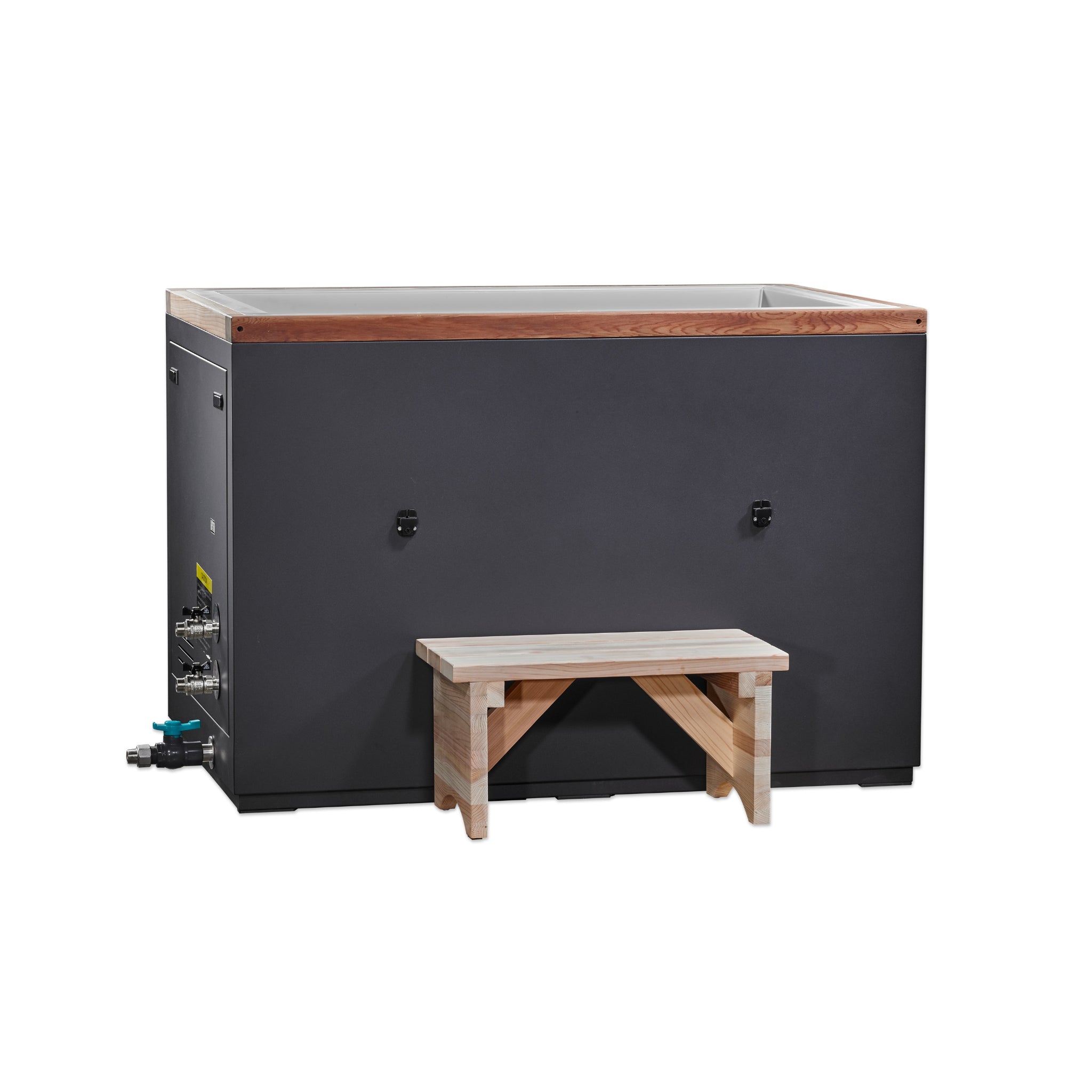 Dynamic Cold Therapy CUBOID Cold Plunge Tub with PVC Interior & Nano-Coated Stainless Steel Exterior, DCT-S-050-PL-34