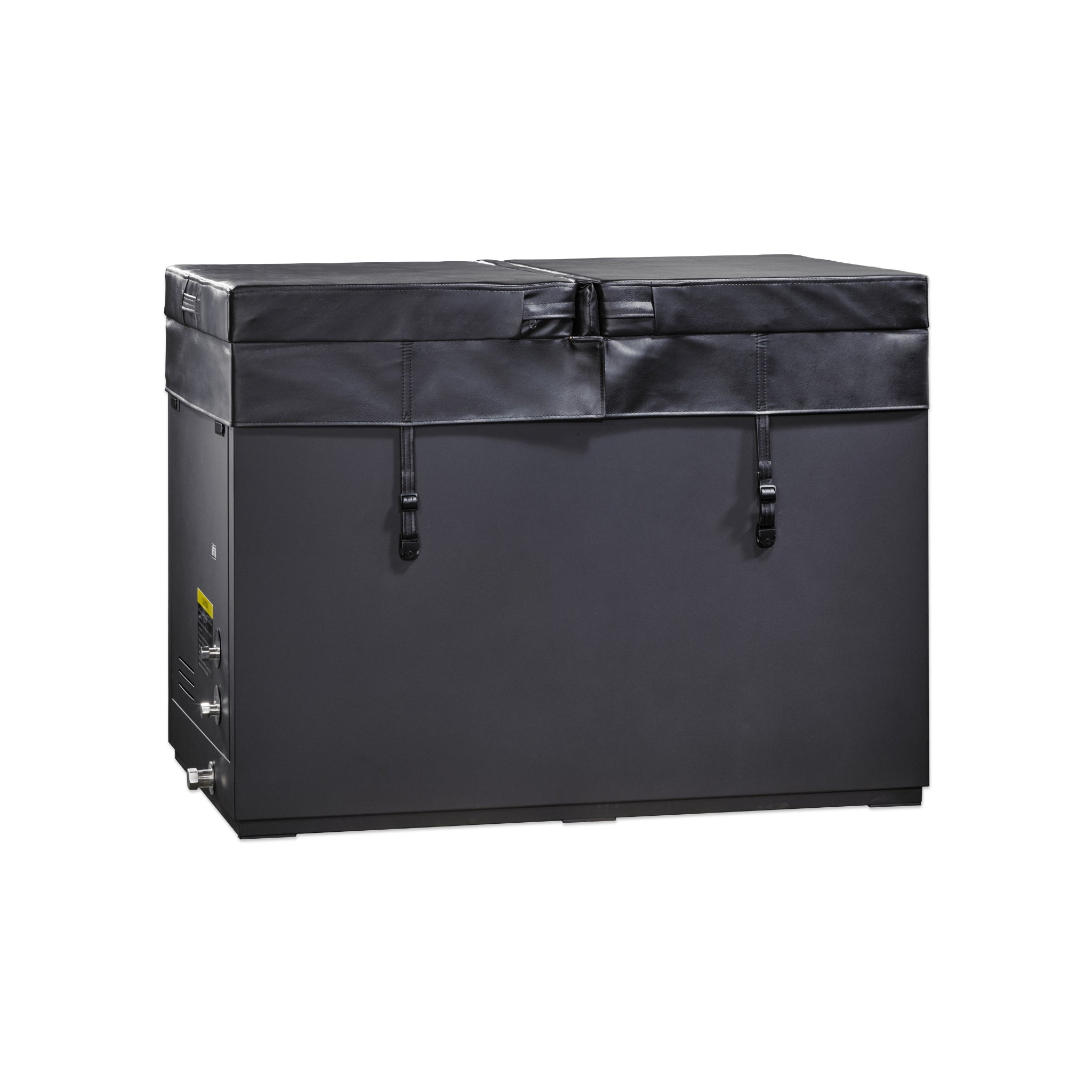 Dynamic Cold Therapy CUBOID XL Cold Plunge Tub, 304 Nano-Coated Stainless Steel Interior & Exterior with Pacific Cedar Trim, DCT-S-055-NS-34