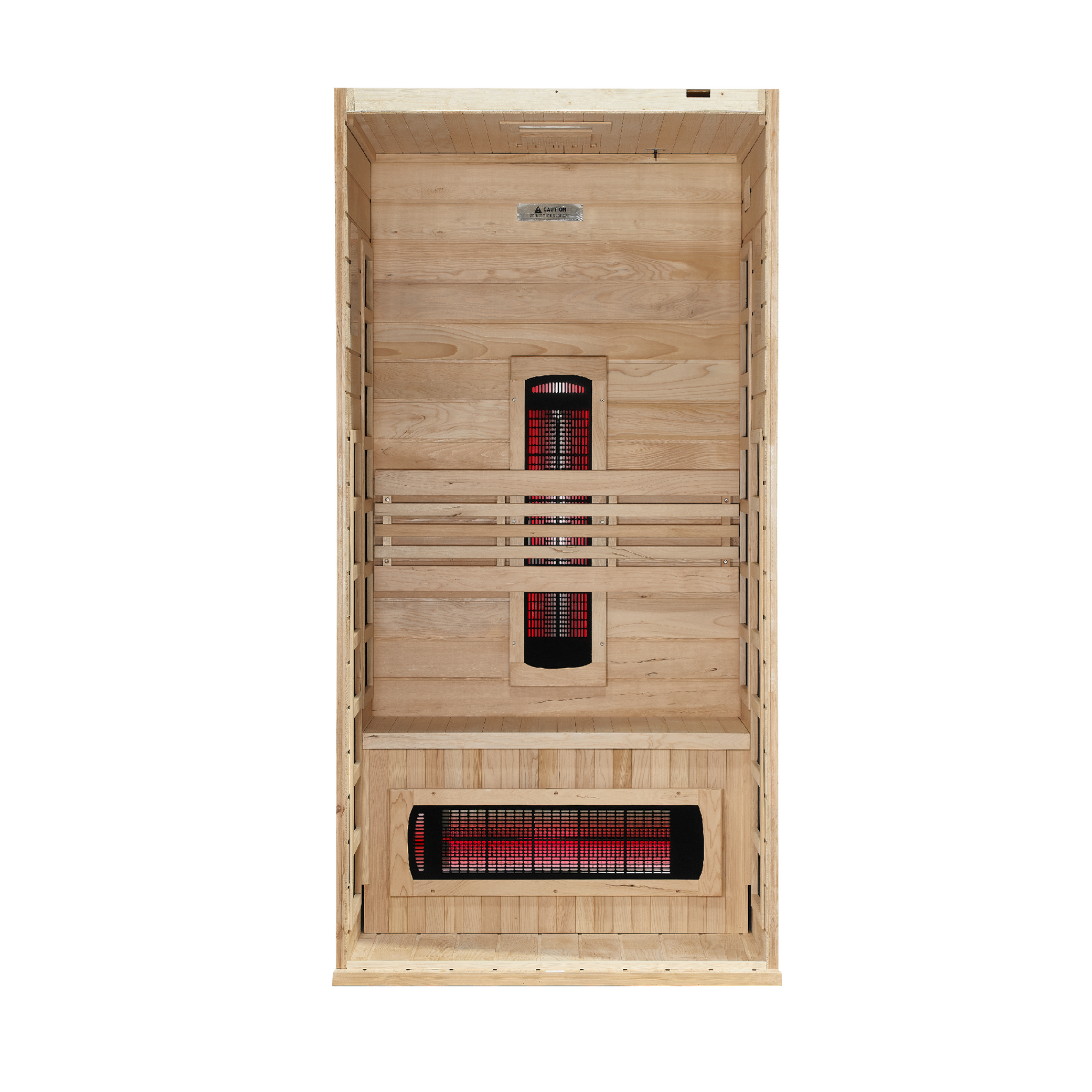Dynamic Martin 1–2 Person Full Spectrum Near Zero EMF Infrared Sauna (Under 3MG) with Chromotherapy & Bluetooth, Canadian Hemlock – DYN-6006-03 FS