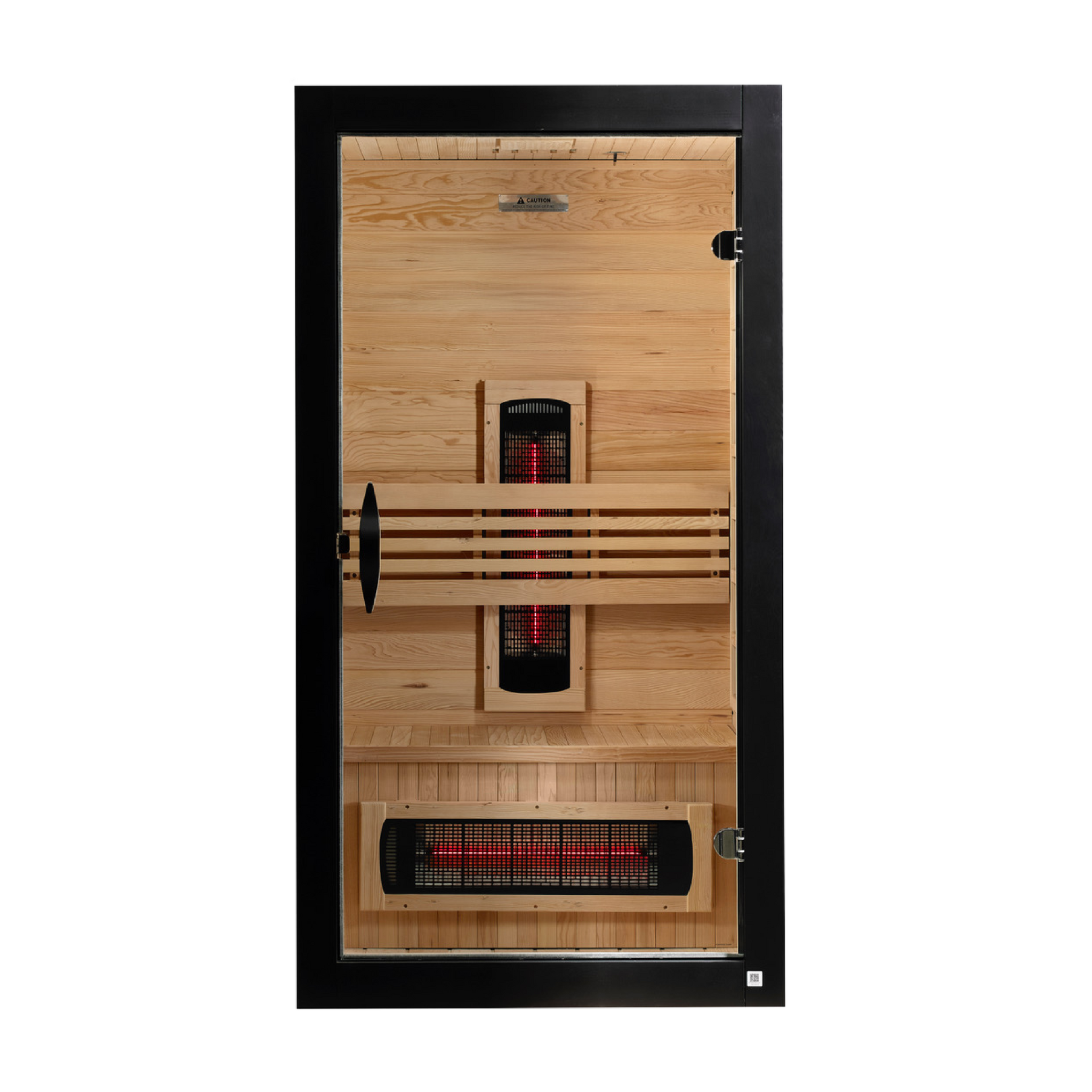 Dynamic Santorini 1-2 Person Full Spectrum Near Zero EMF Infrared Sauna, Canadian Hemlock, Espresso Stain, PureTech™, DYN-6009-03 FS