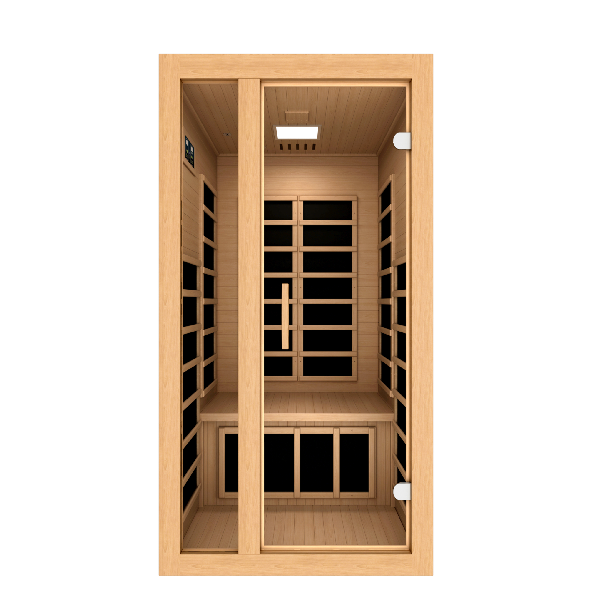 Dynamic Gracia Elite 1–2 Person Ultra Low EMF FAR Infrared Sauna, Canadian Hemlock (DYN-6119-01 Elite)
