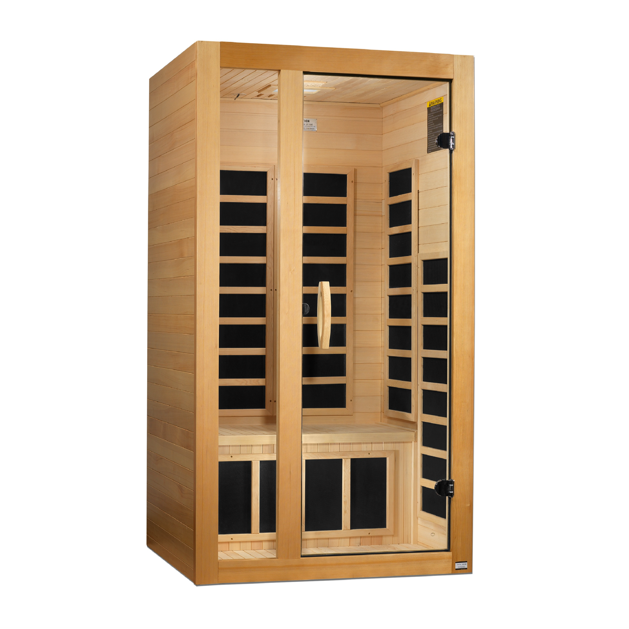 Dynamic Gracia Elite 1–2 Person Ultra Low EMF FAR Infrared Sauna, Canadian Hemlock (DYN-6119-01 Elite)