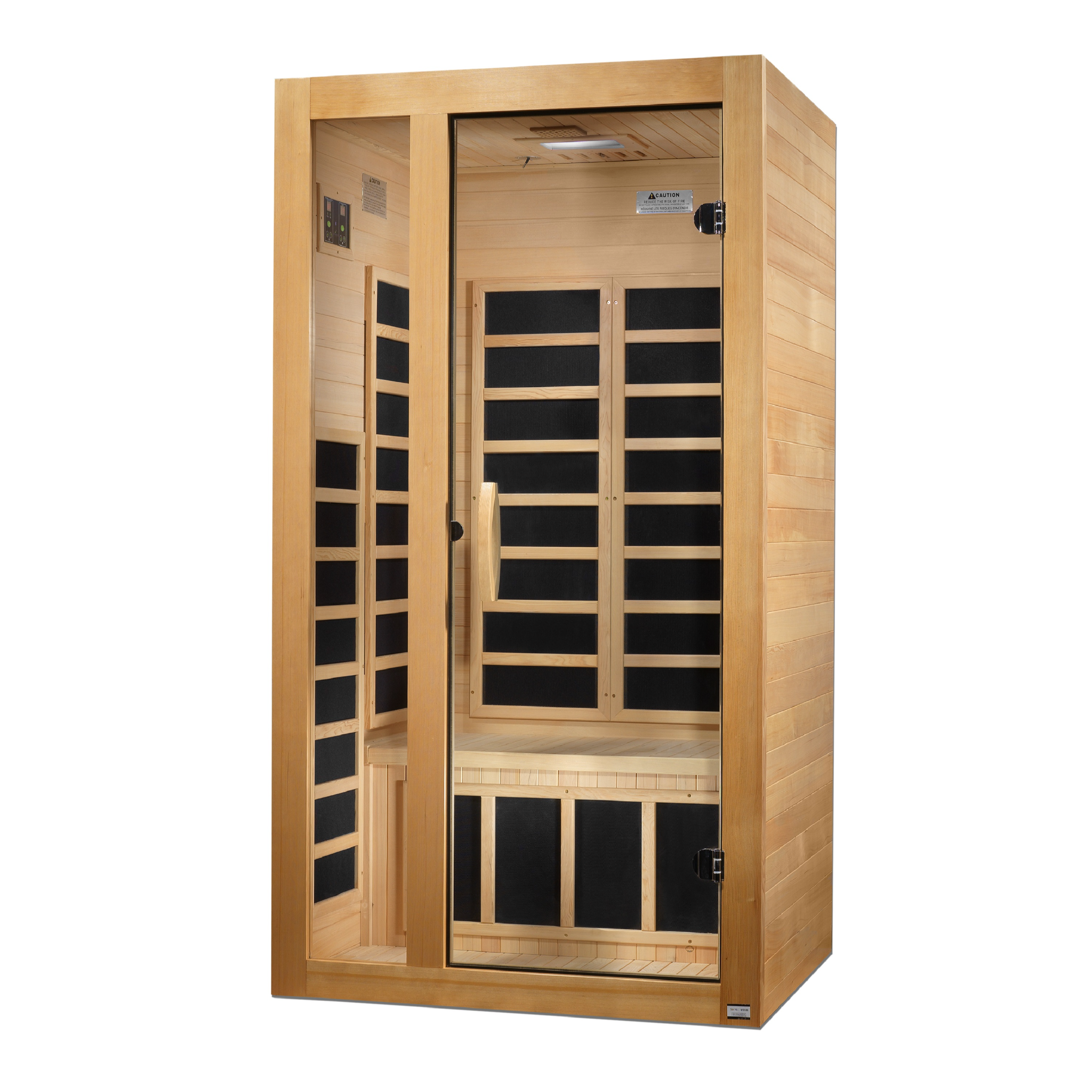 Dynamic Gracia Elite 1–2 Person Ultra Low EMF FAR Infrared Sauna, Canadian Hemlock (DYN-6119-01 Elite)