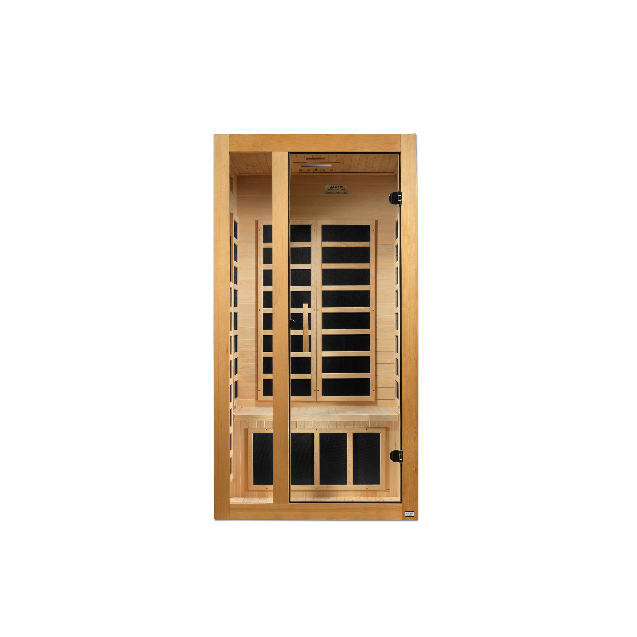 Dynamic Gracia Elite 1–2 Person Ultra Low EMF FAR Infrared Sauna, Canadian Hemlock (DYN-6119-01 Elite)