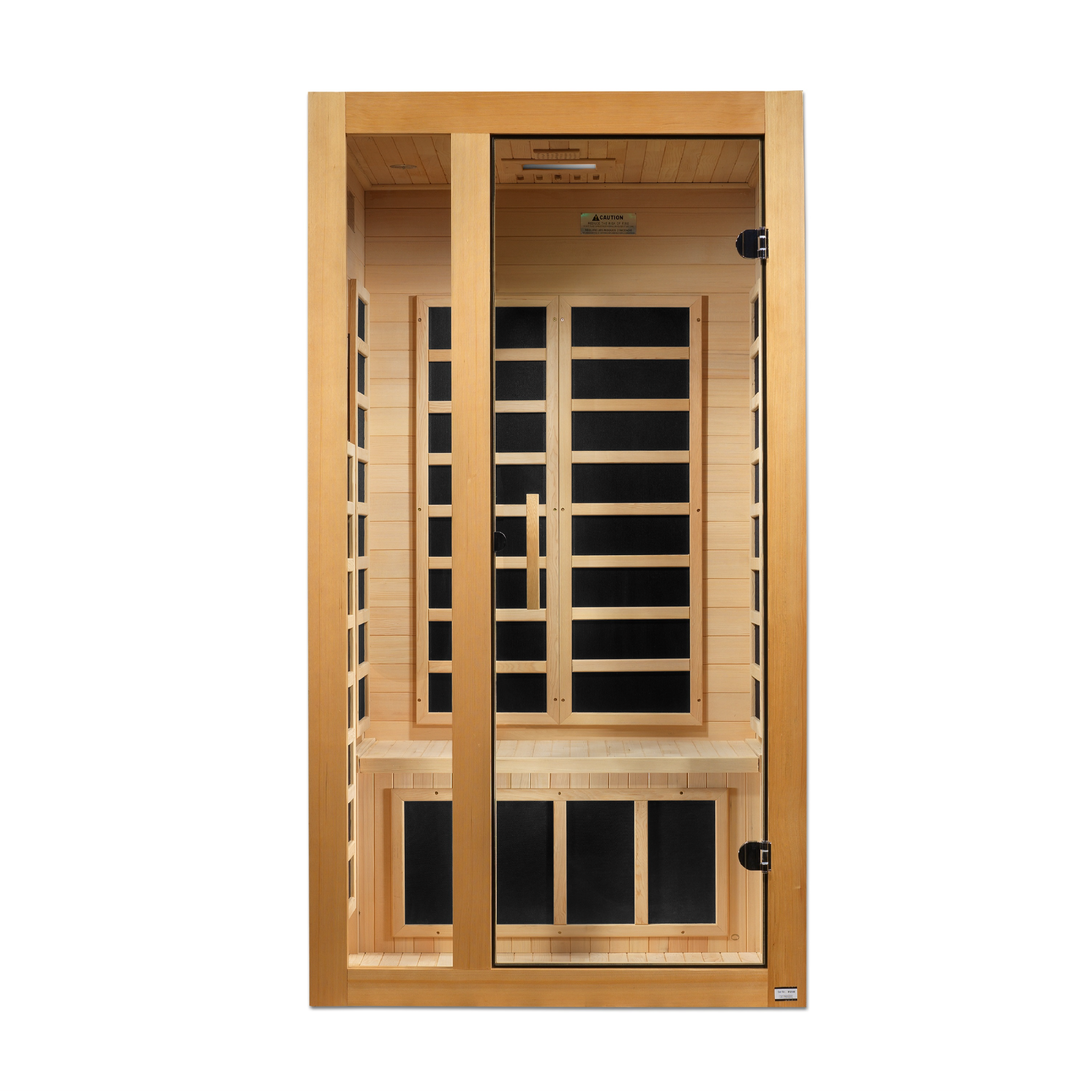 Dynamic Gracia Elite 1–2 Person Ultra Low EMF FAR Infrared Sauna, Canadian Hemlock (DYN-6119-01 Elite)