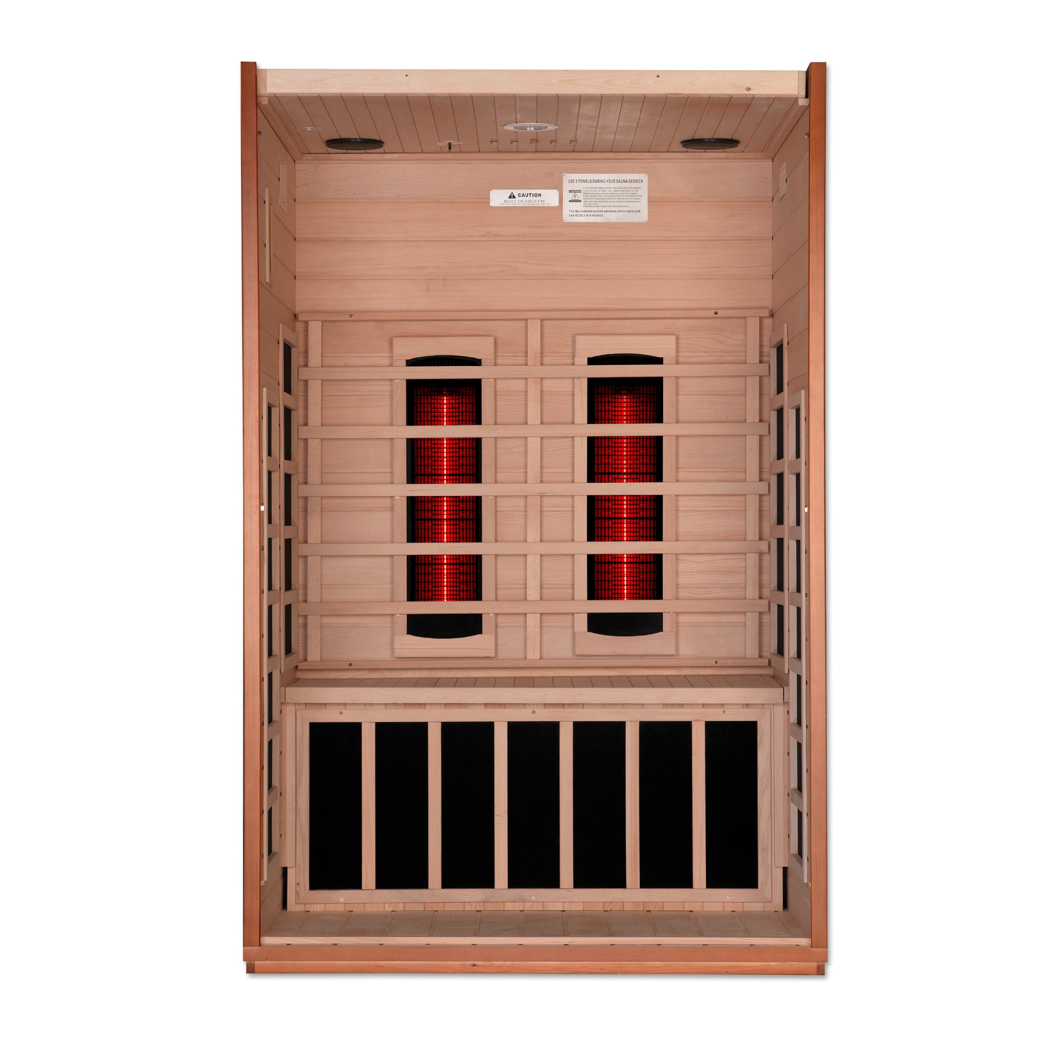 Dynamic Cordoba 2 Person Full Spectrum Near Zero EMF Infrared Sauna (Under 3MG) with Near IR, Chromotherapy & Bluetooth – DYN-6203-02 FS