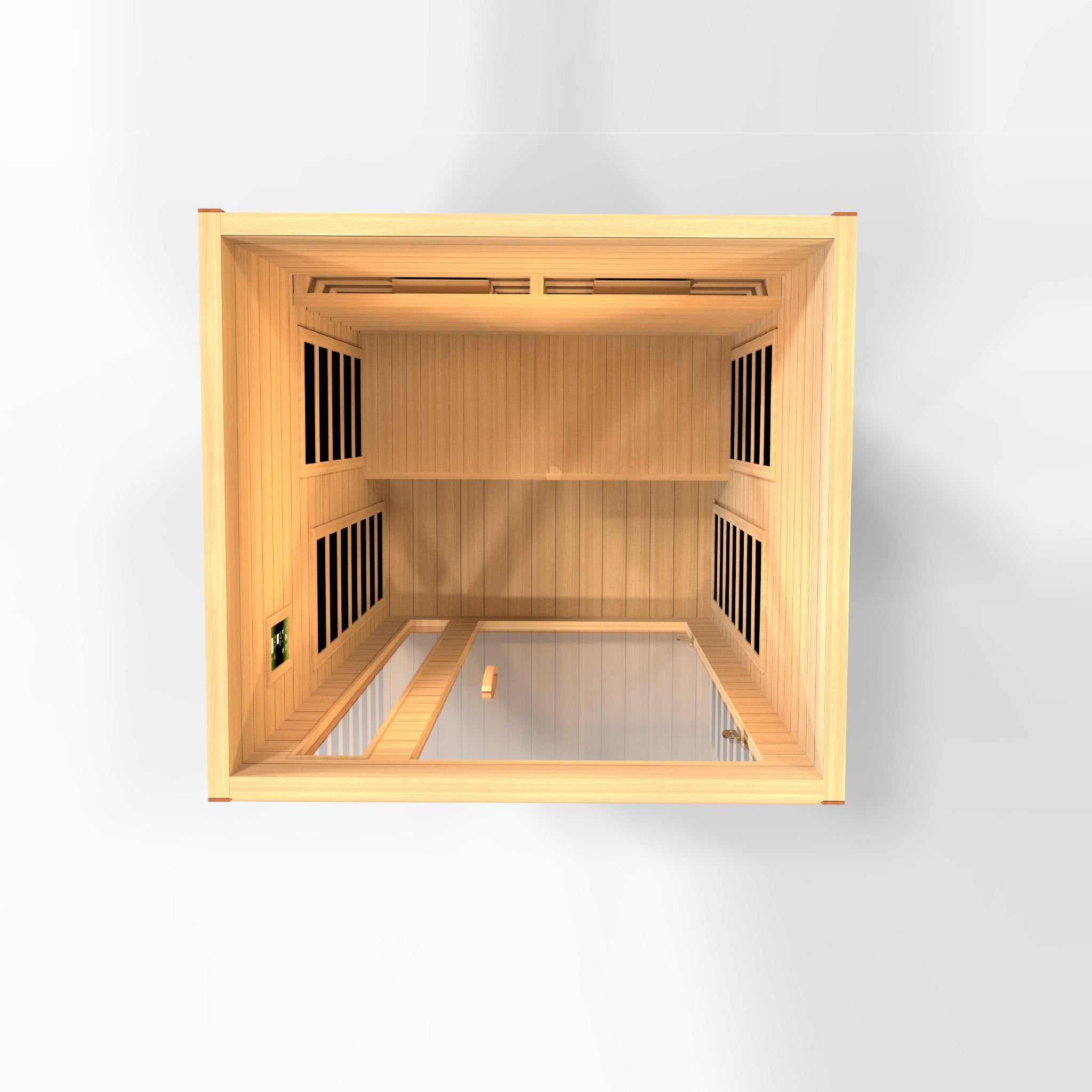 Dynamic Cordoba 2 Person Full Spectrum Near Zero EMF Infrared Sauna (Under 3MG) with Near IR, Chromotherapy & Bluetooth – DYN-6203-02 FS