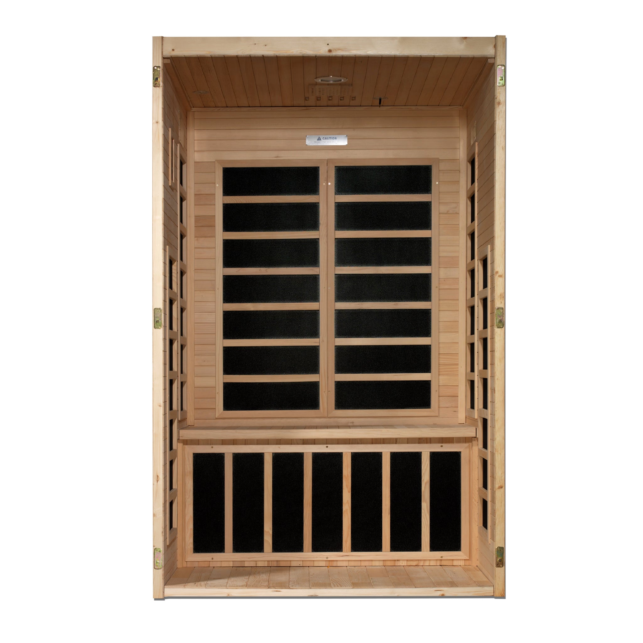 Dynamic Santiago 2 Person Infrared Sauna, Low EMF FAR Infrared, Indoor, Canadian Hemlock, DYN-6209-01