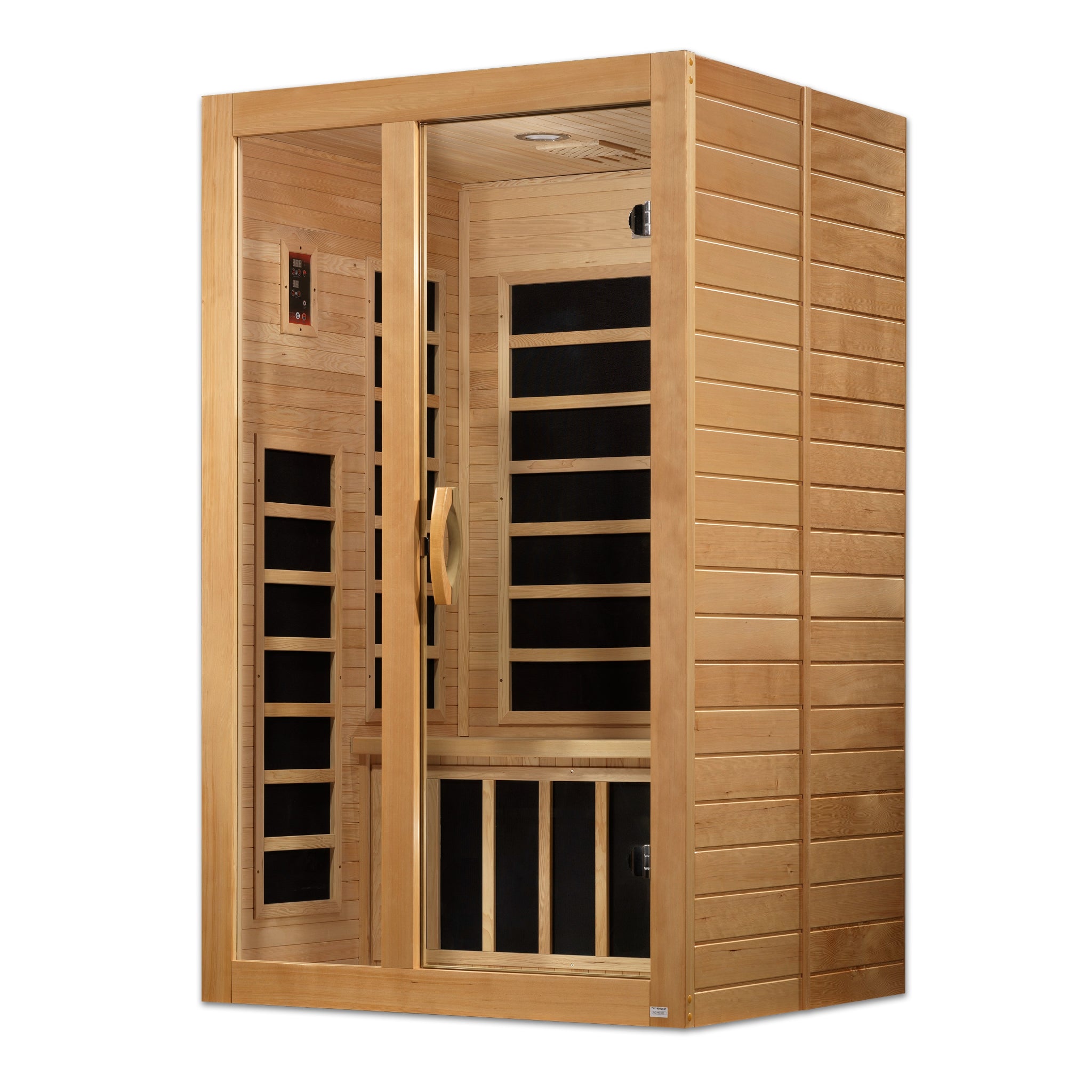 Dynamic Santiago 2 Person Infrared Sauna, Low EMF FAR Infrared, Indoor, Canadian Hemlock, DYN-6209-01
