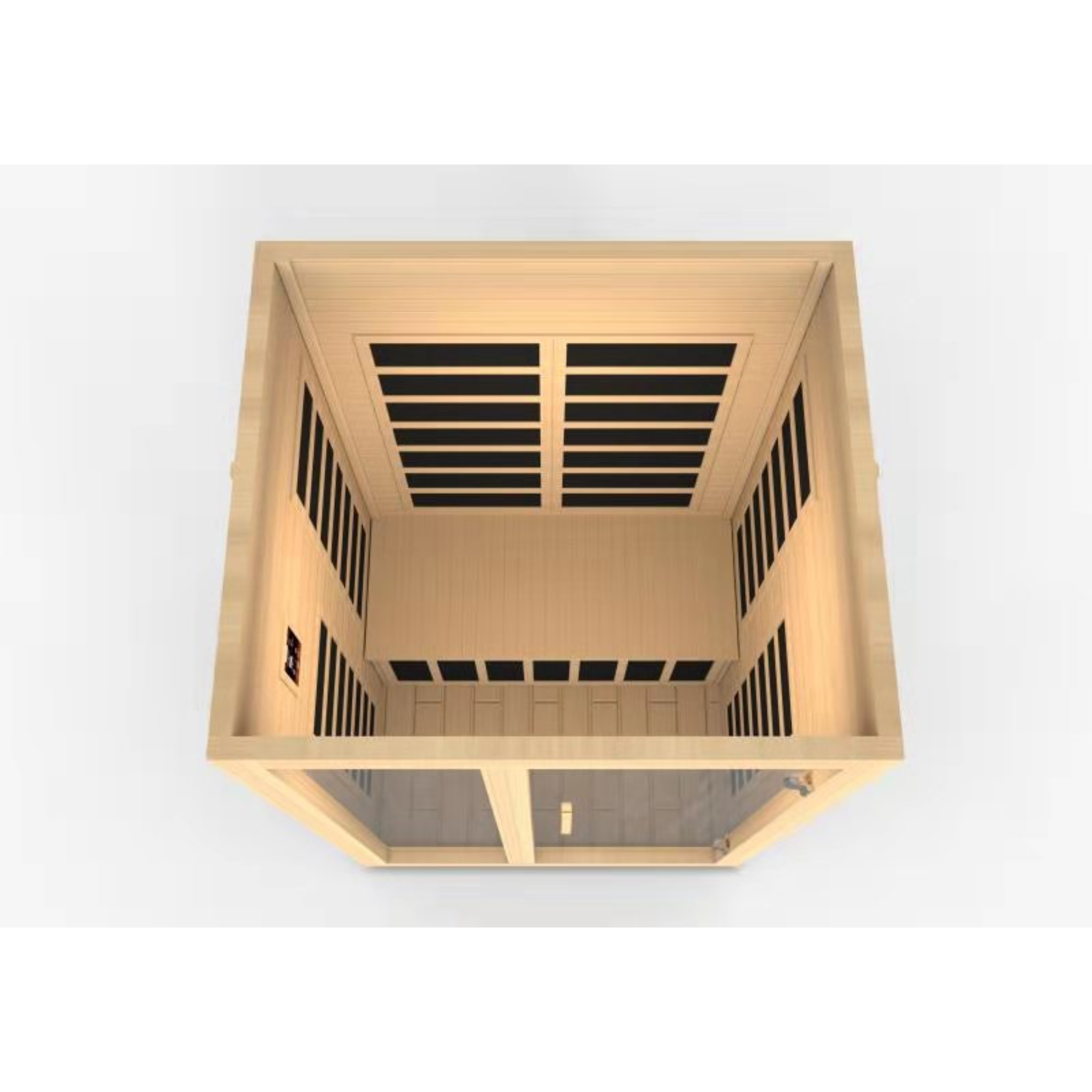 Dynamic Santiago 2 Person Infrared Sauna, Low EMF FAR Infrared, Indoor, Canadian Hemlock, DYN-6209-01