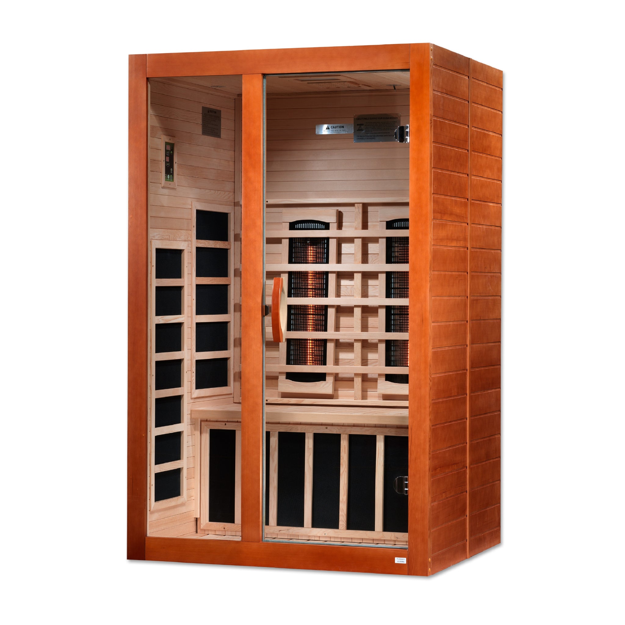 Dynamic Santiago 2 Person Full Spectrum Near Zero EMF Infrared Sauna (Under 3MG) with Near IR, Chromotherapy & Bluetooth – DYN-6209-03 FS