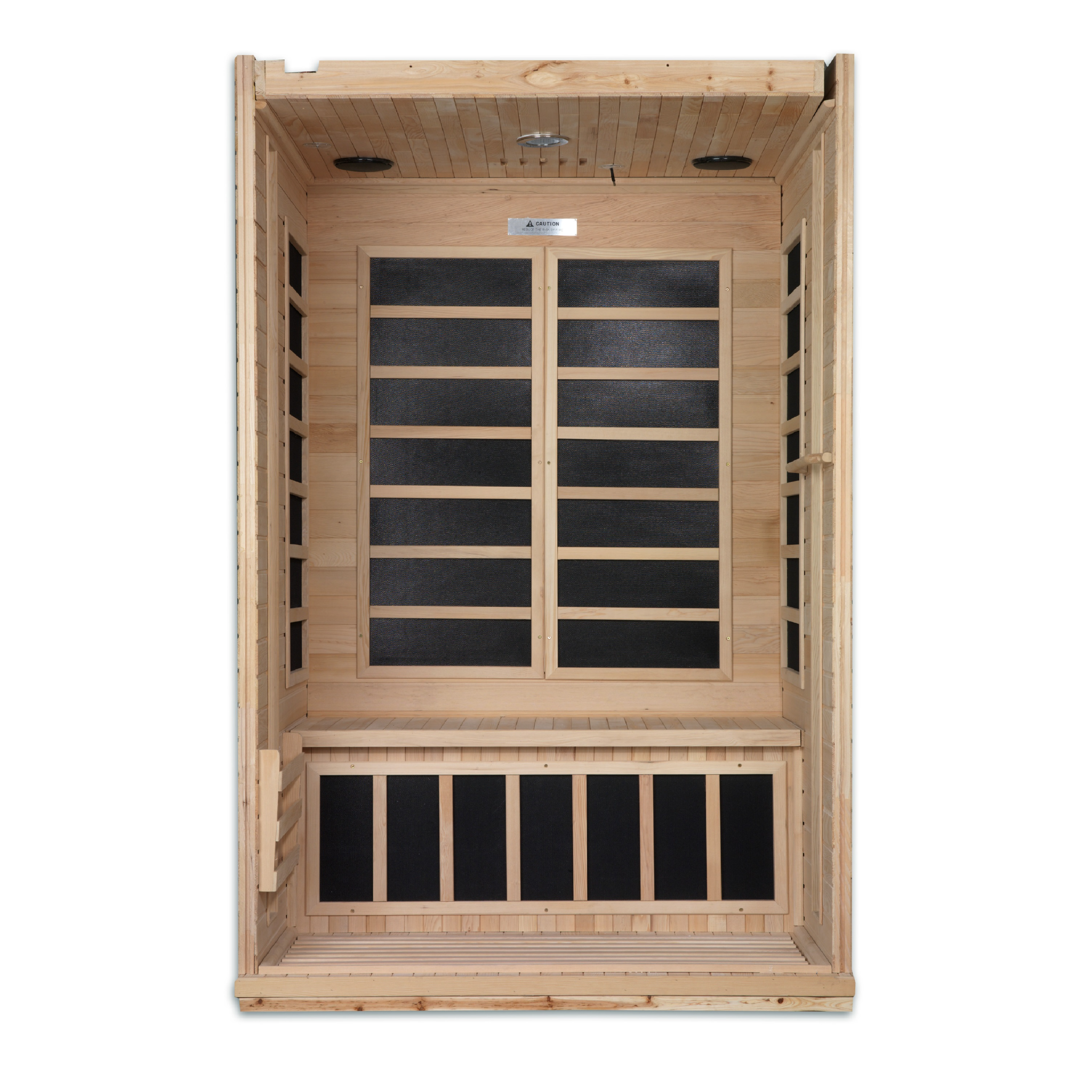 Dynamic Venice 2 Person Infrared Sauna, Low EMF FAR Infrared, Indoor, Canadian Hemlock, DYN-6210-01