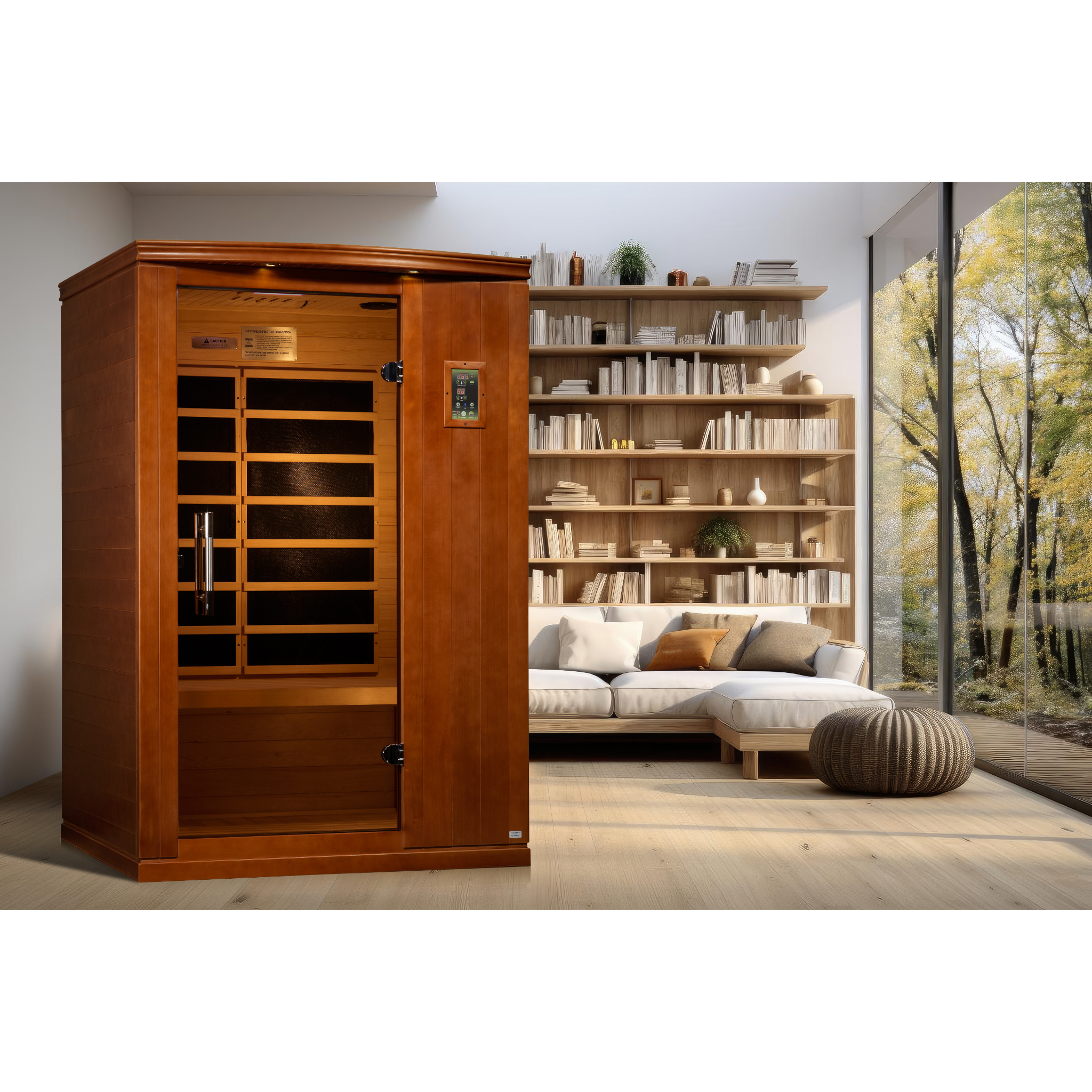 Dynamic Venice Elite 2 Person Ultra Low EMF Infrared Sauna (3–5MG) with Floor Heaters, Chromotherapy & Bluetooth – DYN-6210-04 Elite