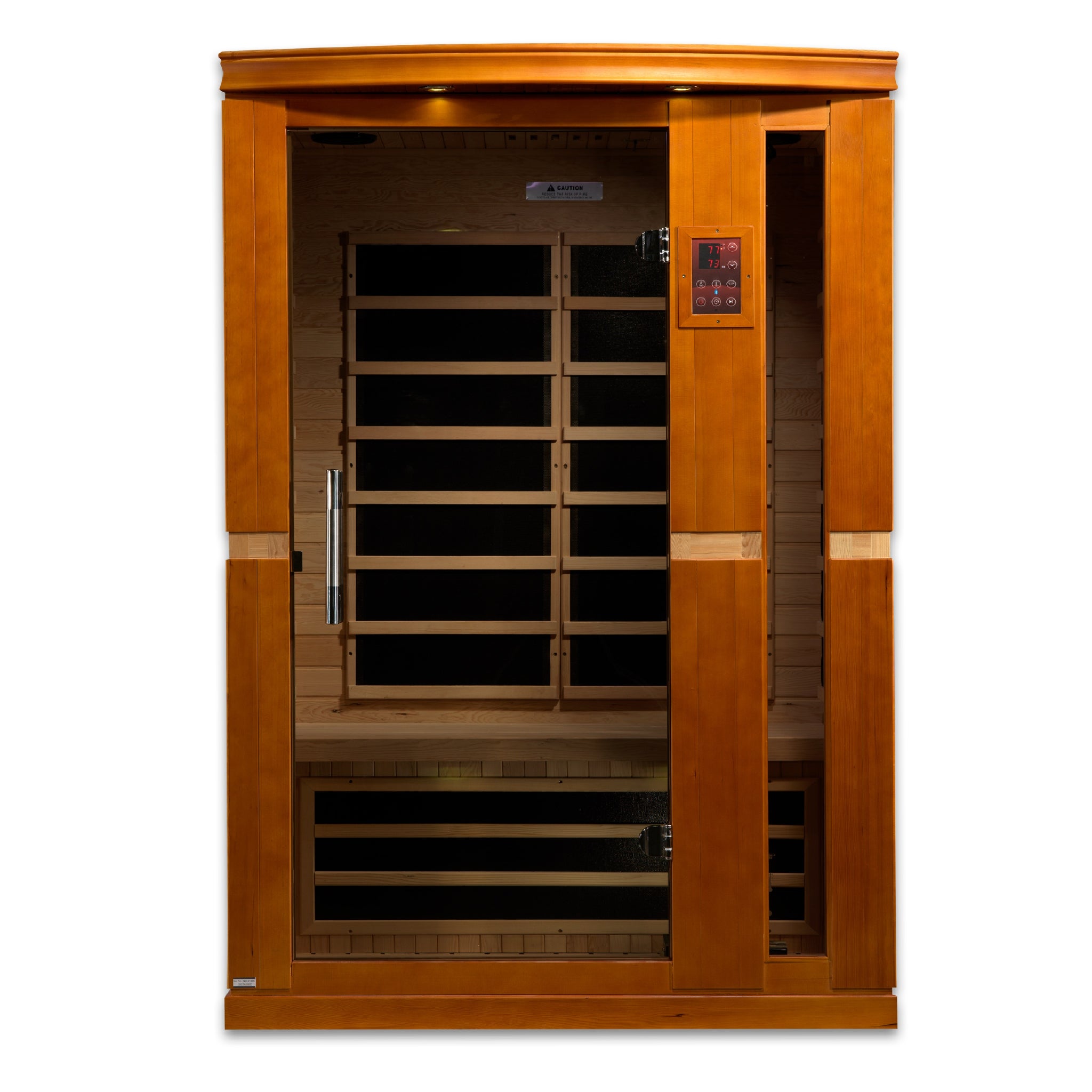 Dynamic Vittoria 2 Person Infrared Sauna, Low EMF FAR Infrared, Indoor, Canadian Hemlock, DYN-6220-01