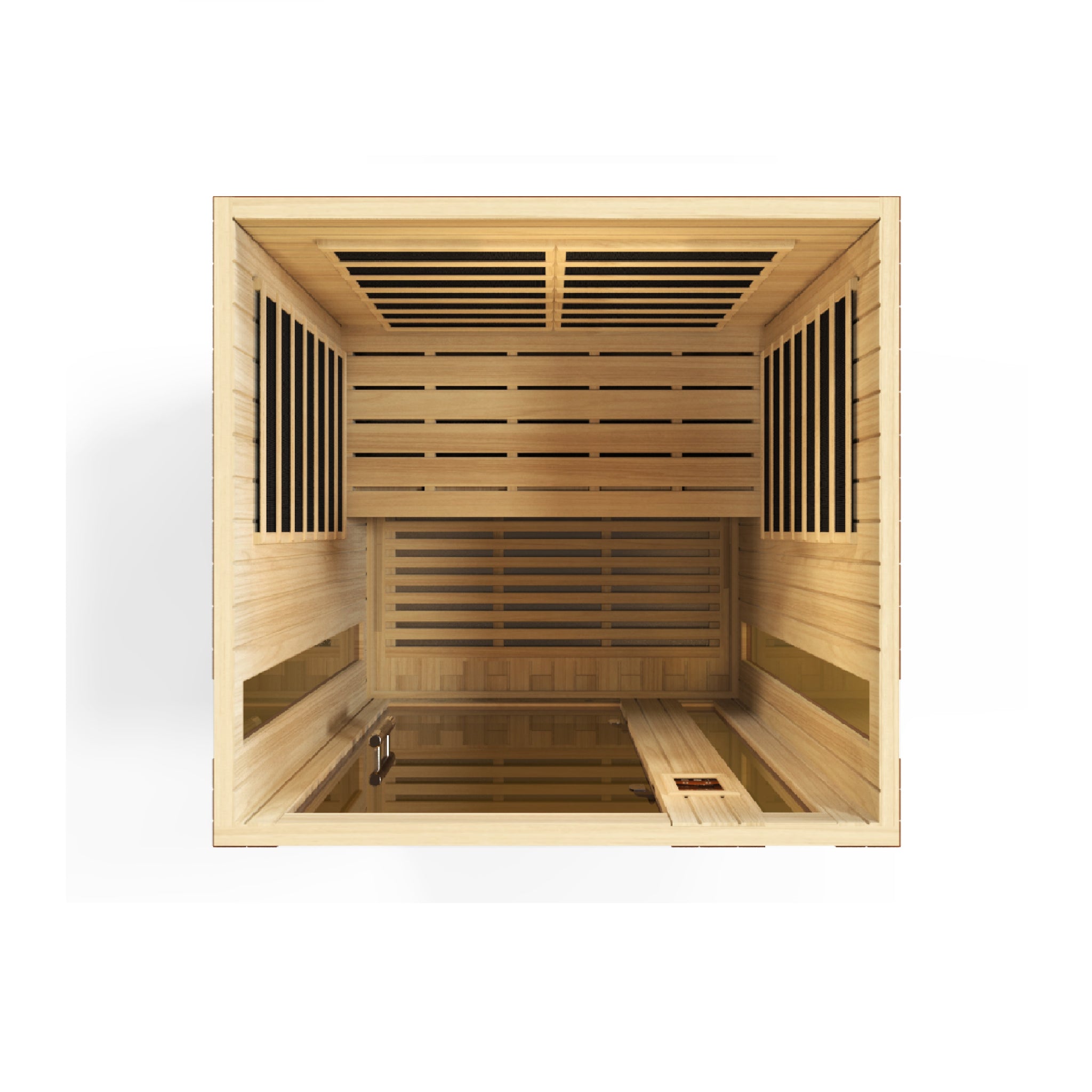 Dynamic Vittoria 2 Person Infrared Sauna, Low EMF FAR Infrared, Indoor, Canadian Hemlock, DYN-6220-01
