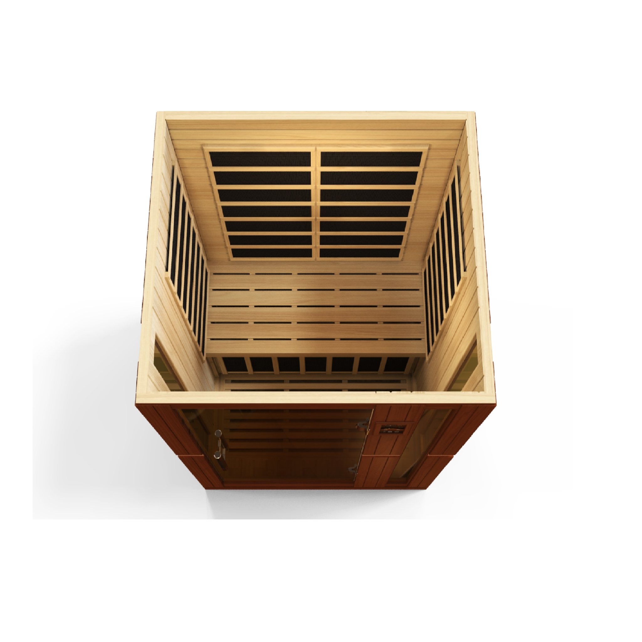 Dynamic Vittoria 2 Person Infrared Sauna, Low EMF FAR Infrared, Indoor, Canadian Hemlock, DYN-6220-01