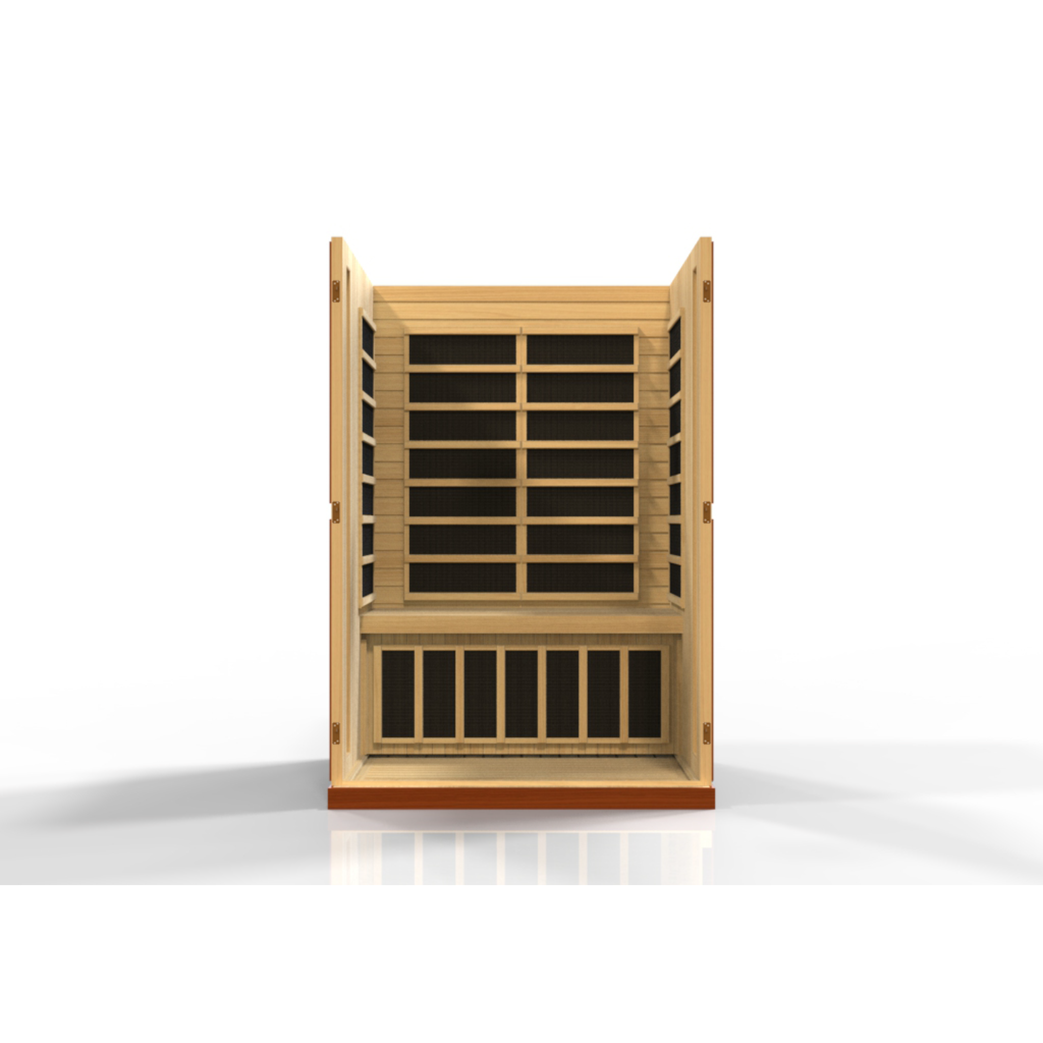 Dynamic Vittoria Elite 2 Person Ultra Low EMF Infrared Sauna (3–5MG) with Bronze Glass, Chromotherapy & Bluetooth – Canadian Hemlock – DYN-6220-01 Elite