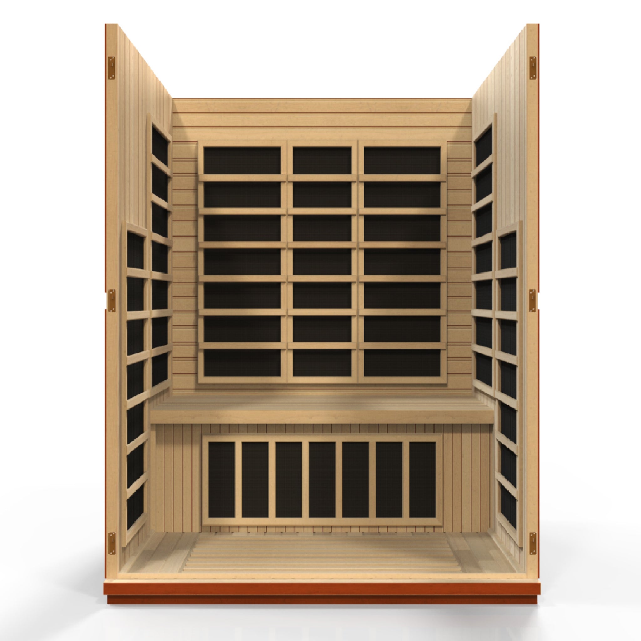 Dynamic Bellagio 3 Person Infrared Sauna, Low EMF FAR Infrared, Indoor Canadian Hemlock, DYN-6306-02