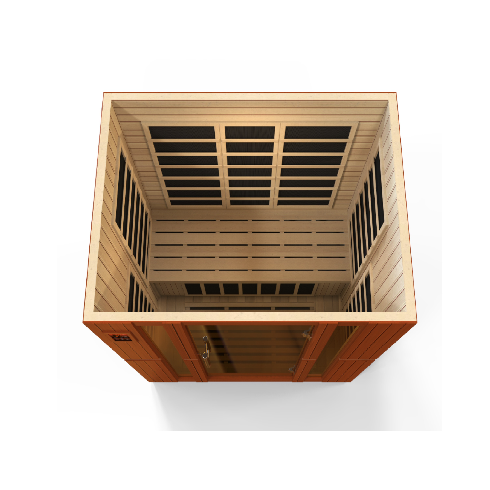 Dynamic Bellagio 3 Person Infrared Sauna, Low EMF FAR Infrared, Indoor Canadian Hemlock, DYN-6306-02