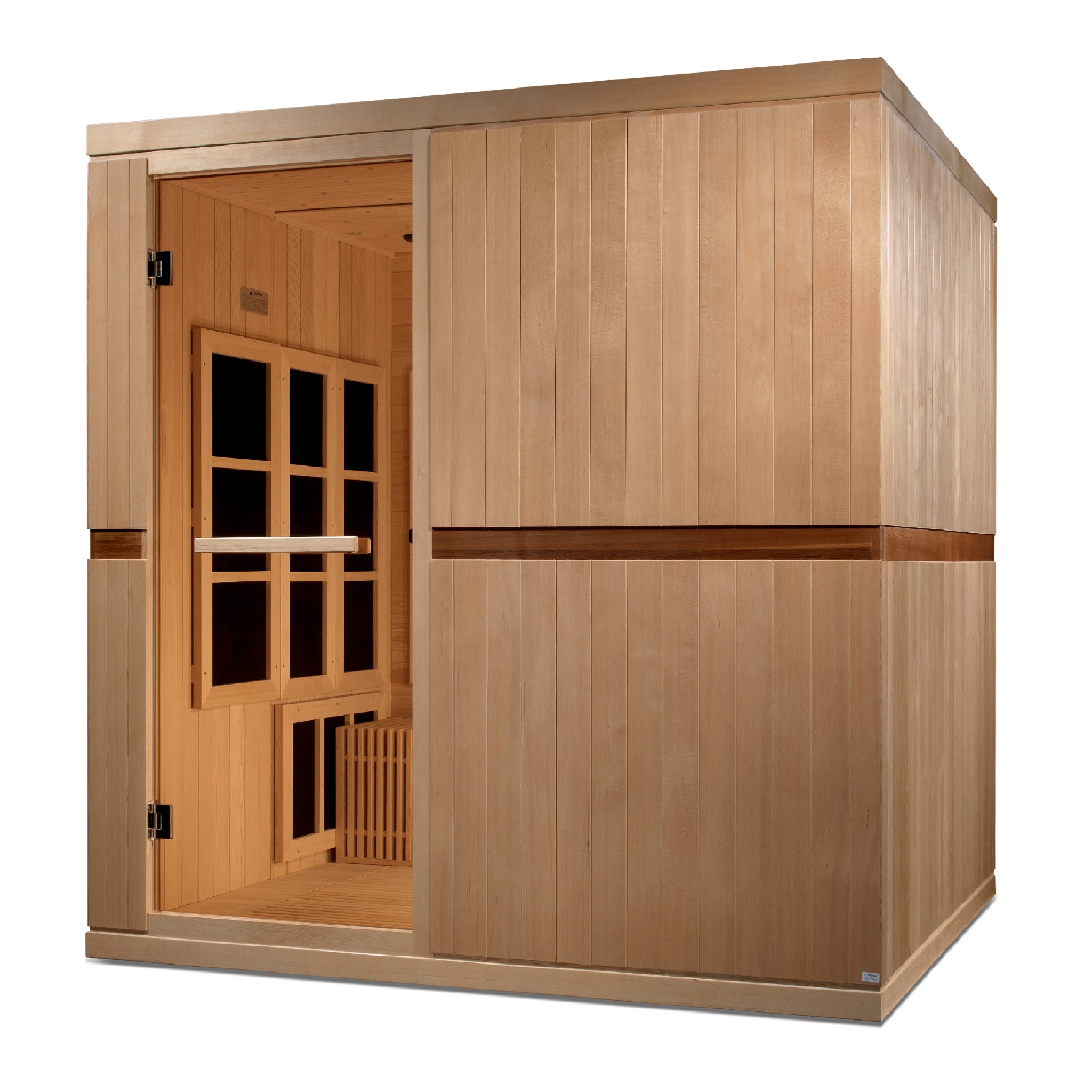 Golden Designs 8 Person Infrared Sauna, Near Zero EMF FAR Infrared, Wheelchair Accessible, Canadian Hemlock, Indoor, GDI-6880-02 Elite