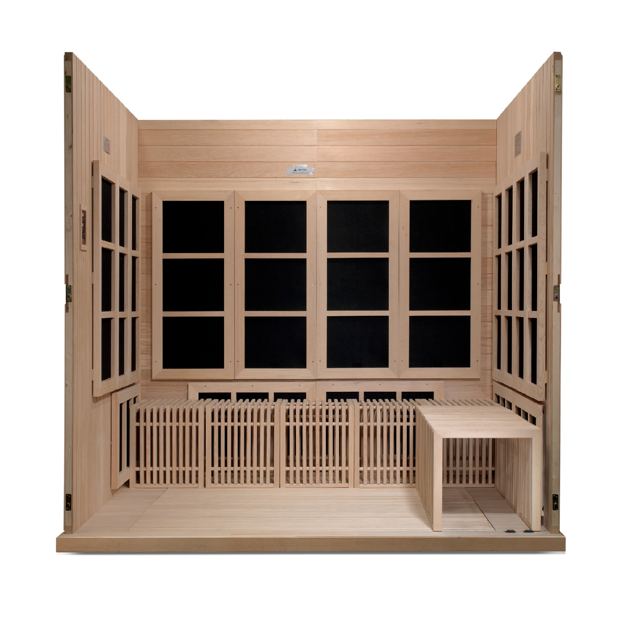 Golden Designs 8 Person Infrared Sauna, Near Zero EMF FAR Infrared, Wheelchair Accessible, Canadian Hemlock, Indoor, GDI-6880-02 Elite