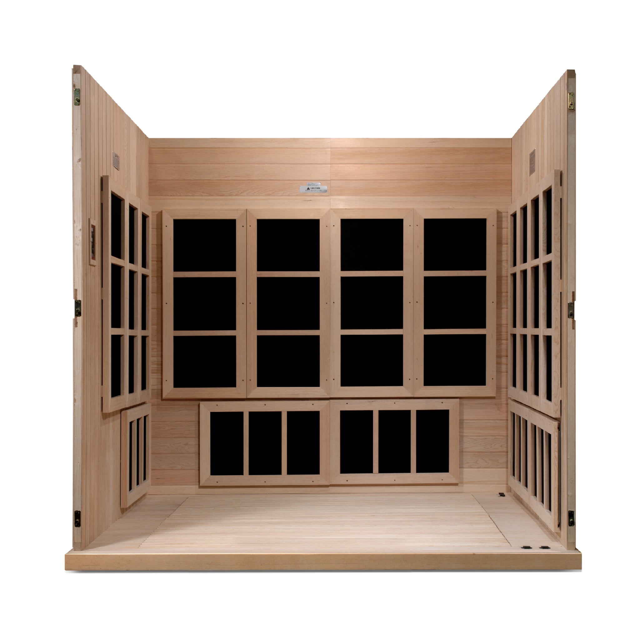 Golden Designs 8 Person Infrared Sauna, Near Zero EMF FAR Infrared, Wheelchair Accessible, Canadian Hemlock, Indoor, GDI-6880-02 Elite