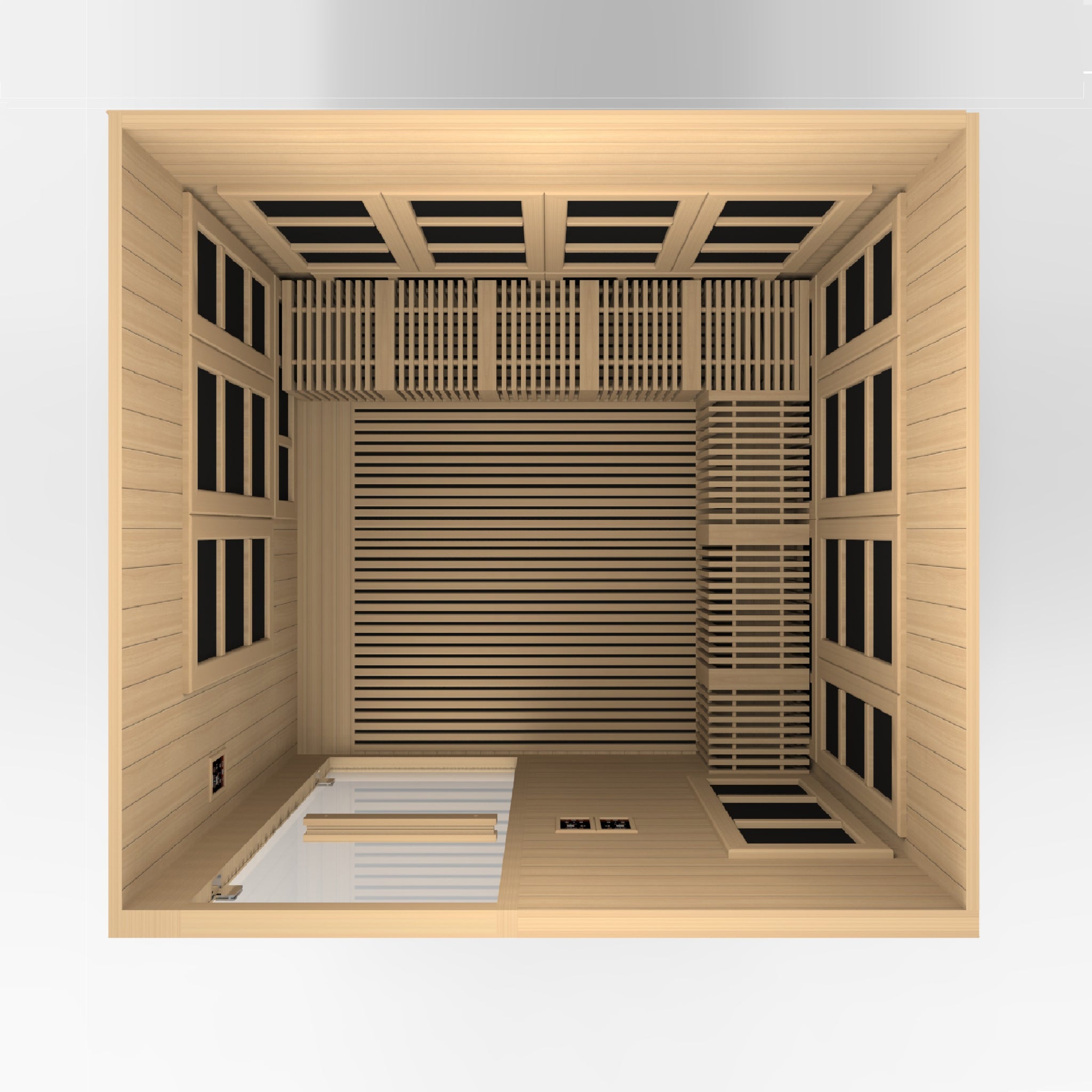Golden Designs 8 Person Infrared Sauna, Near Zero EMF FAR Infrared, Wheelchair Accessible, Canadian Hemlock, Indoor, GDI-6880-02 Elite
