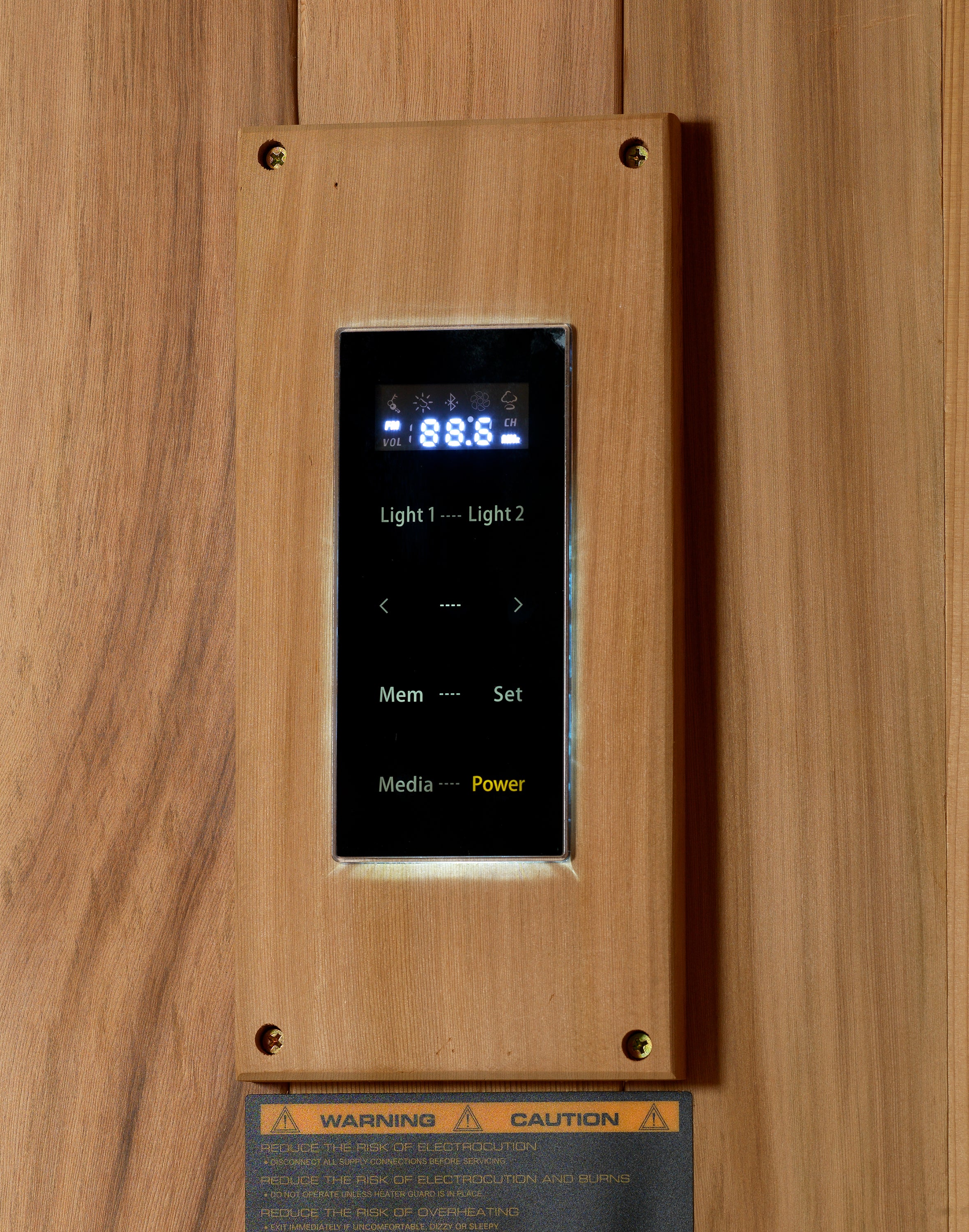 Golden Designs Hanko Edition 2 Person Traditional Sauna | Canadian Red Cedar Interior with Red Light Therapy GDI-7202-01