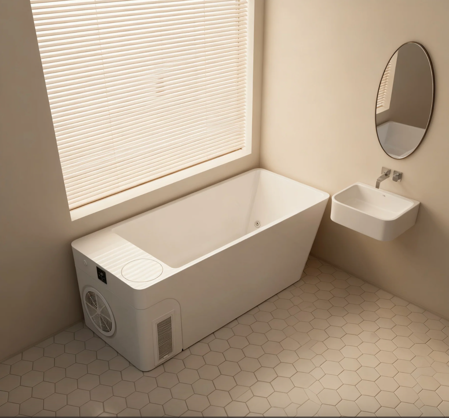 Orivon Frost Cold Plunge Tub with 1HP Chiller | Premium Acrylic Ice Bath Recovery Tub