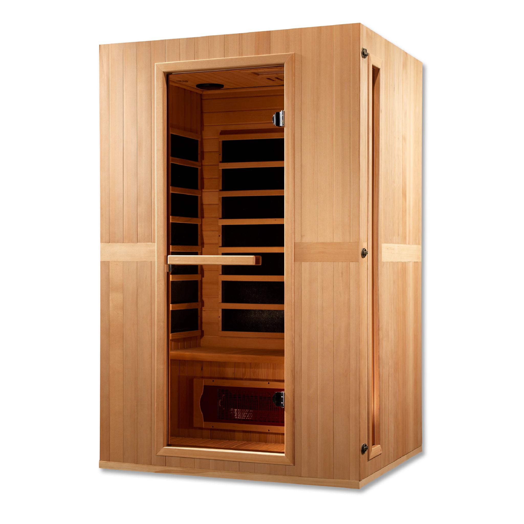 Maxxus 2-Person Full Spectrum Near Zero EMF Infrared Sauna, Canadian Hemlock, PureTech™, Bluetooth Audio, Chromotherapy Lighting, MX-LS2-01